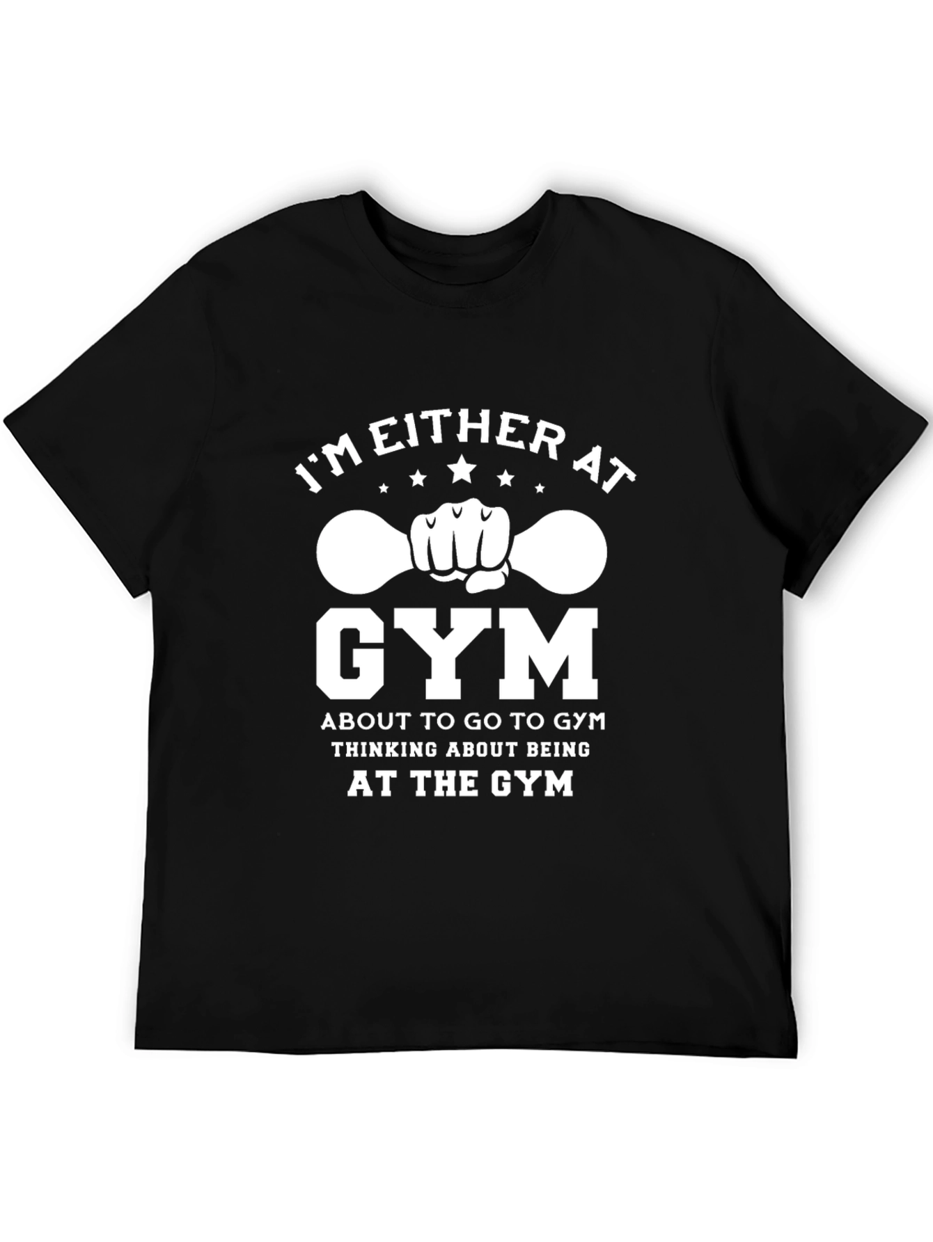 Black Gym Motivation T-Shirt - Funny Workout Tee view 5