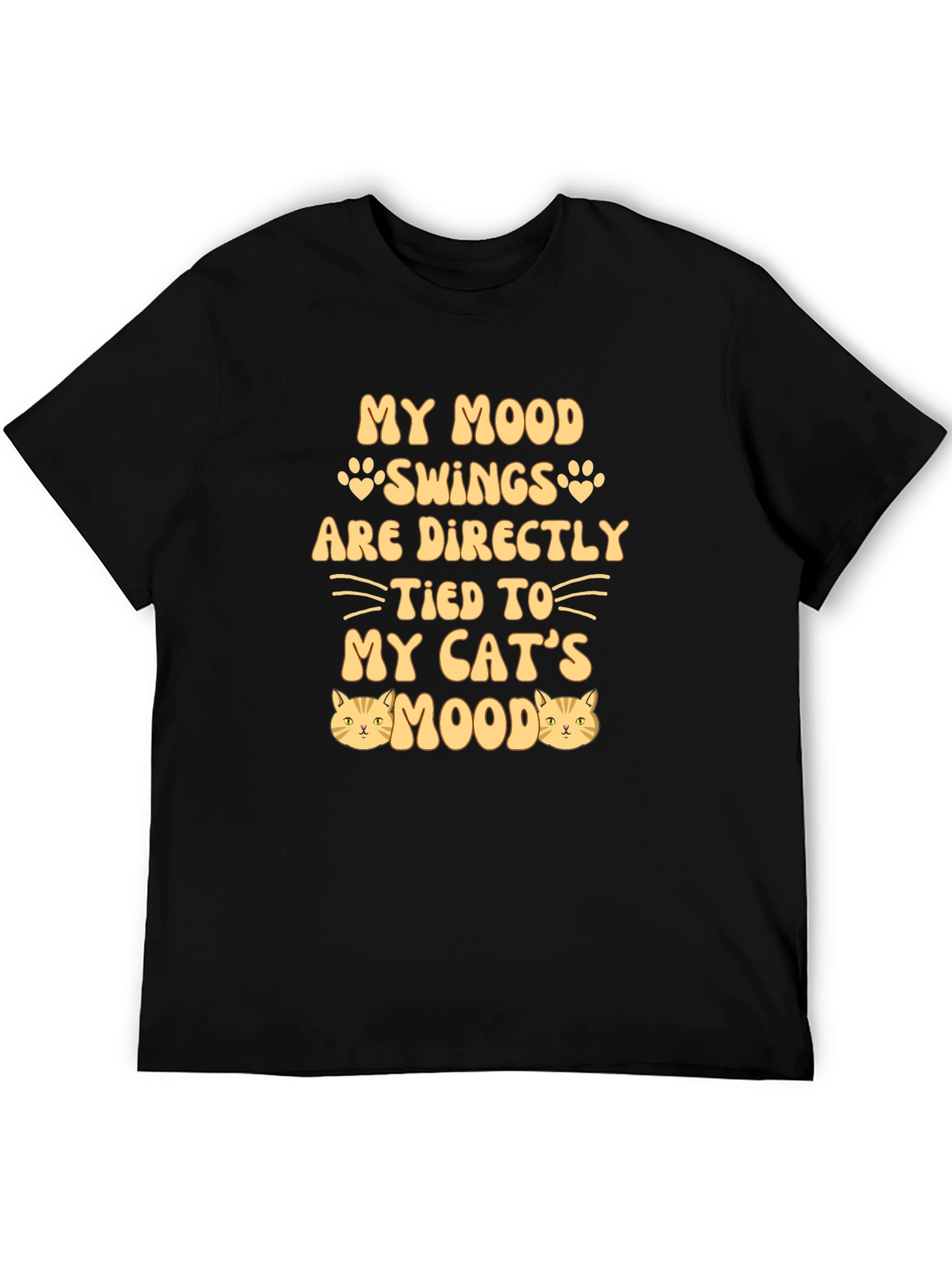 Black Cat Mood Swings T-Shirt - Funny Pet Lover Tee view 5