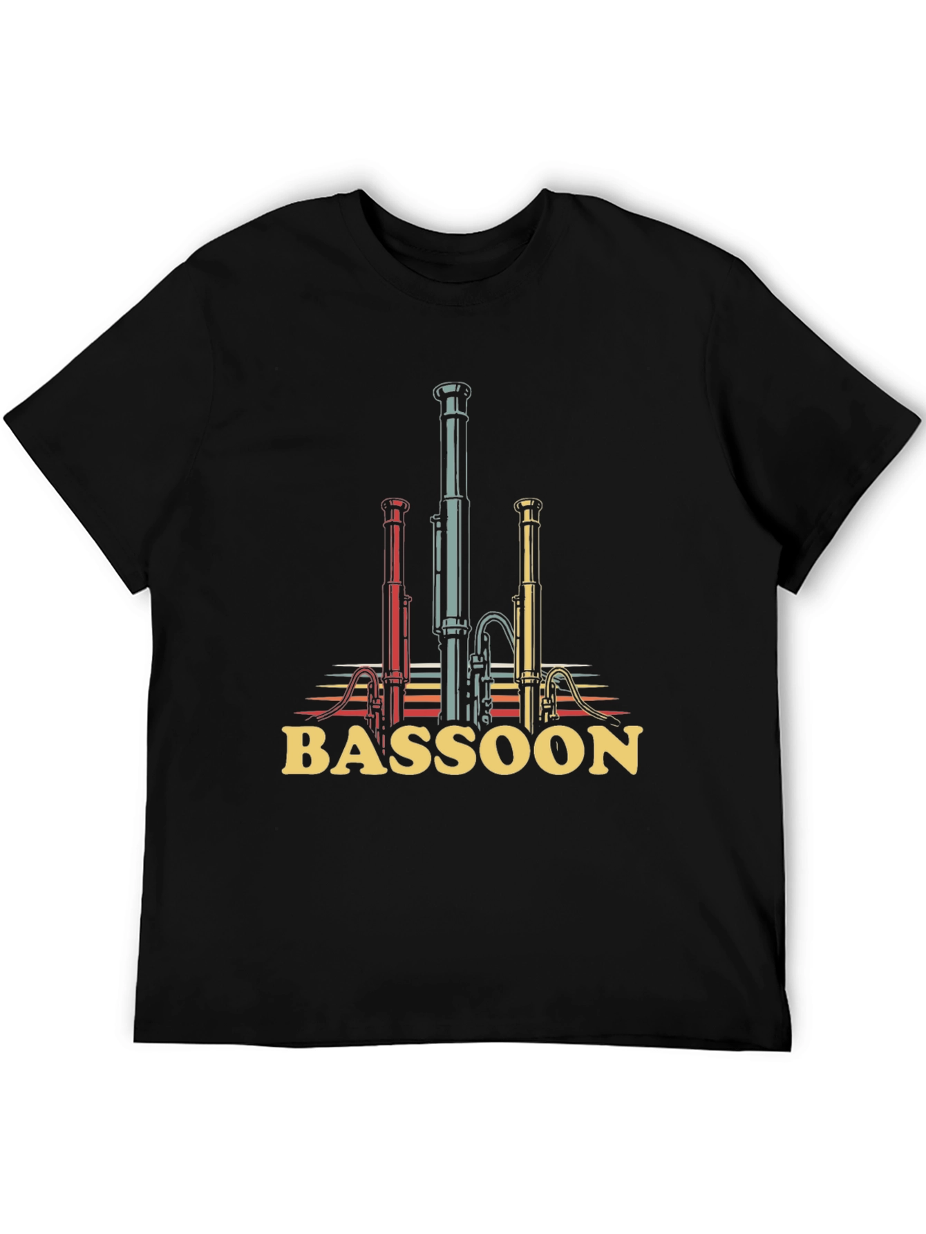 Black Bassoon Graphic Tee - Musician's T-Shirt view 5
