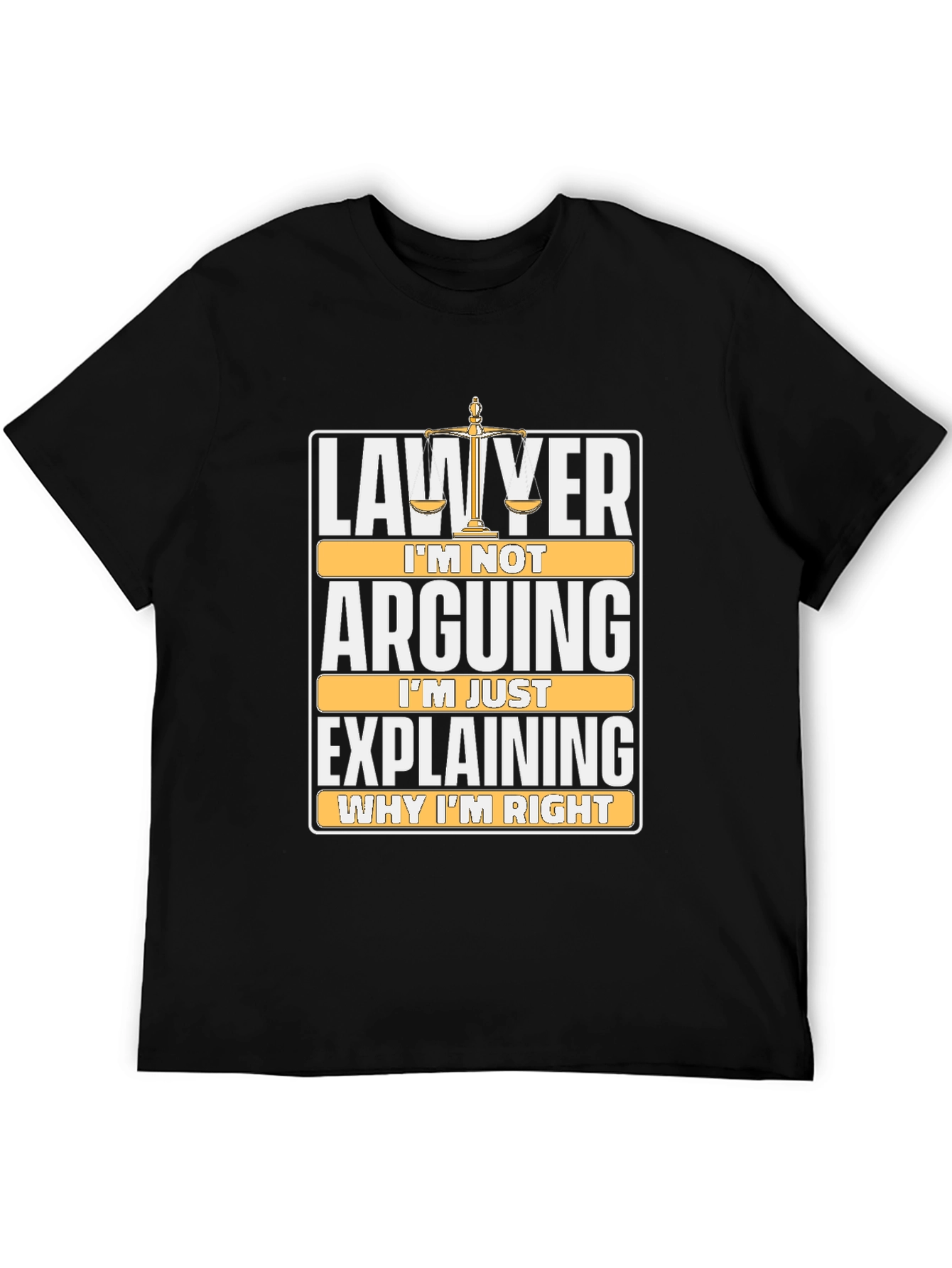 Black Lawyer Arguing Funny T-Shirt view 5