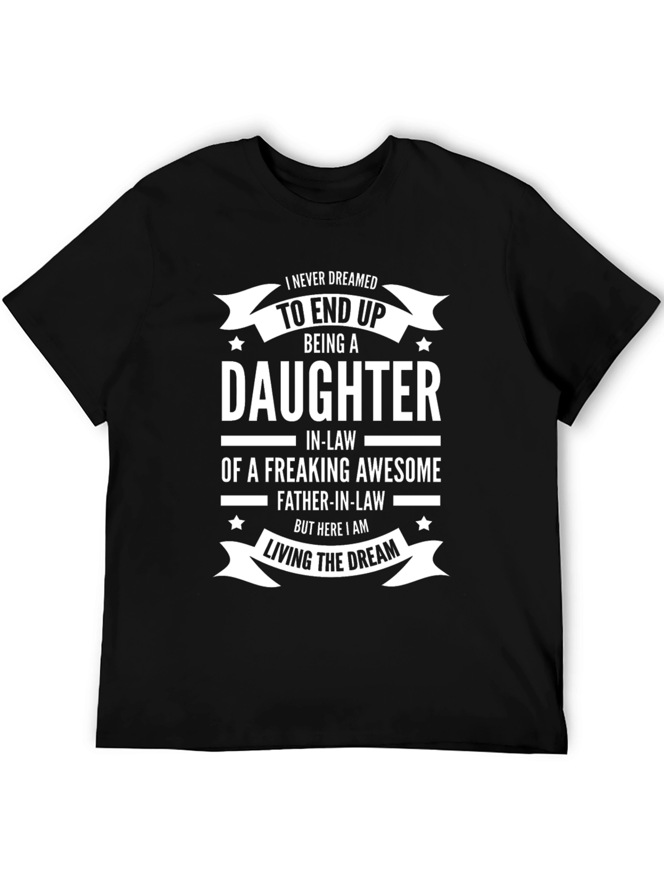 Black Daughter-in-Law Awesome Father-in-Law Graphic T-Shirt view 5