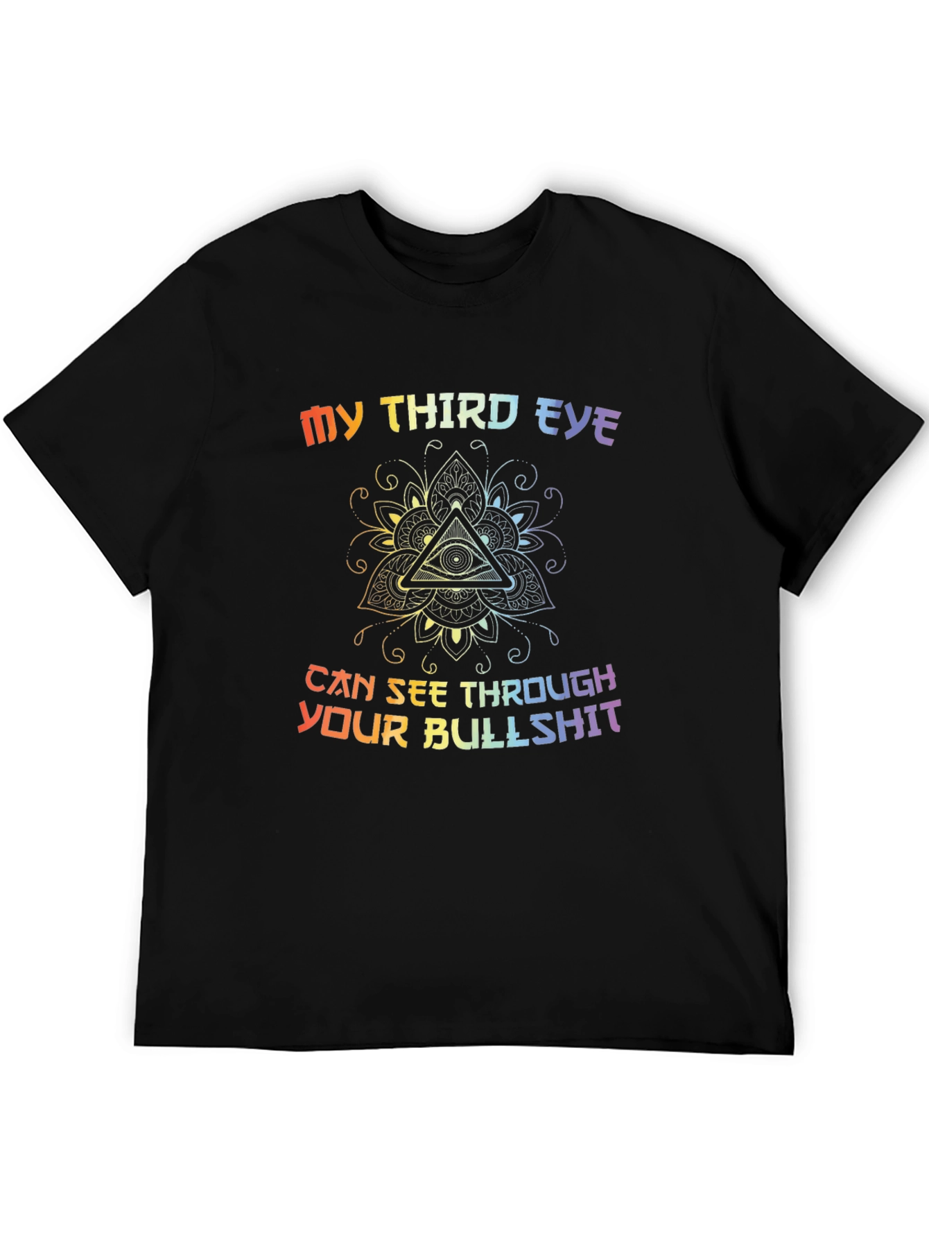 Black Third Eye Bullshit Graphic Tee - Unisex view 5
