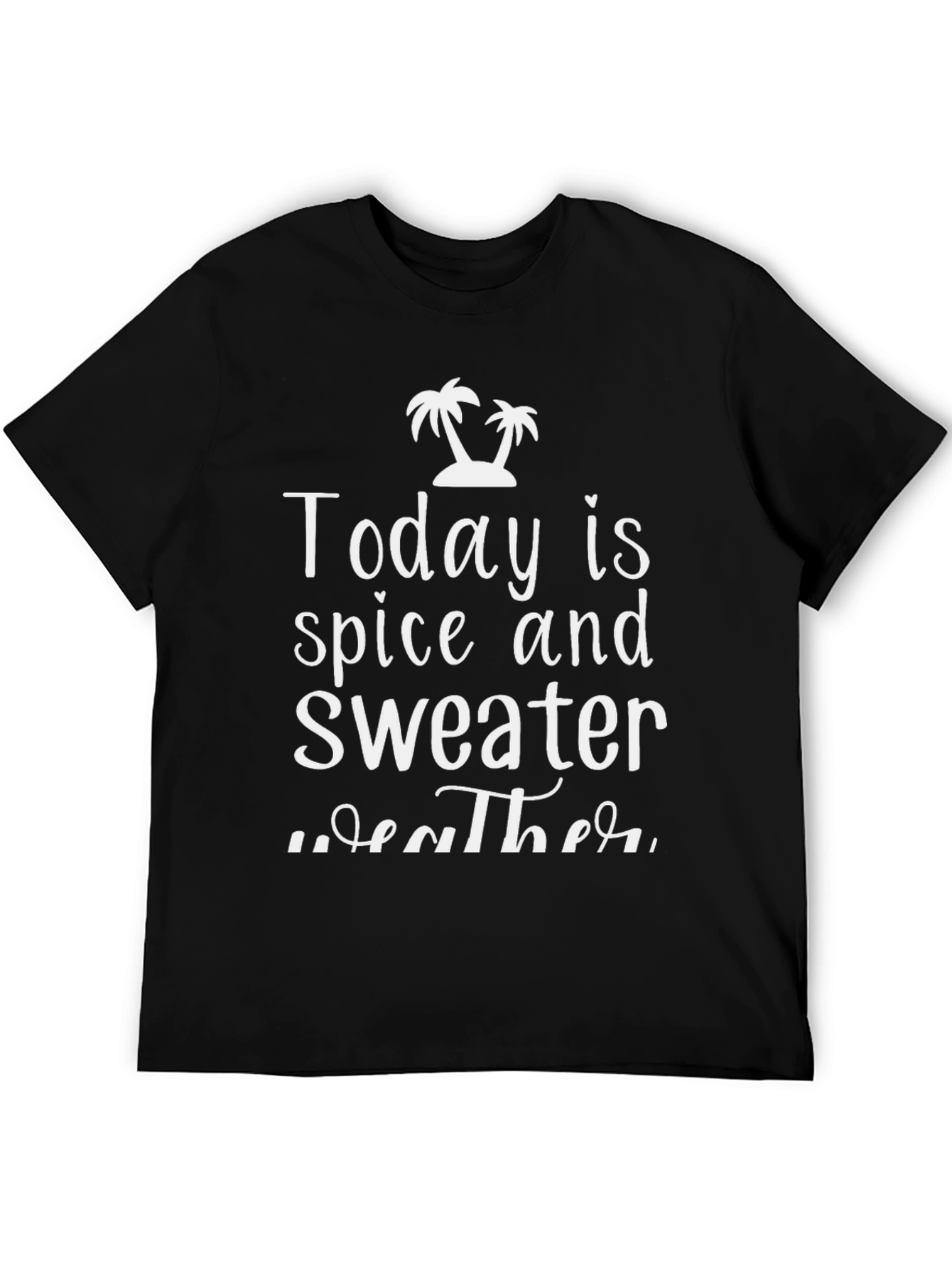 Black Spice and Sweater Weather Black Graphic Tee view 5