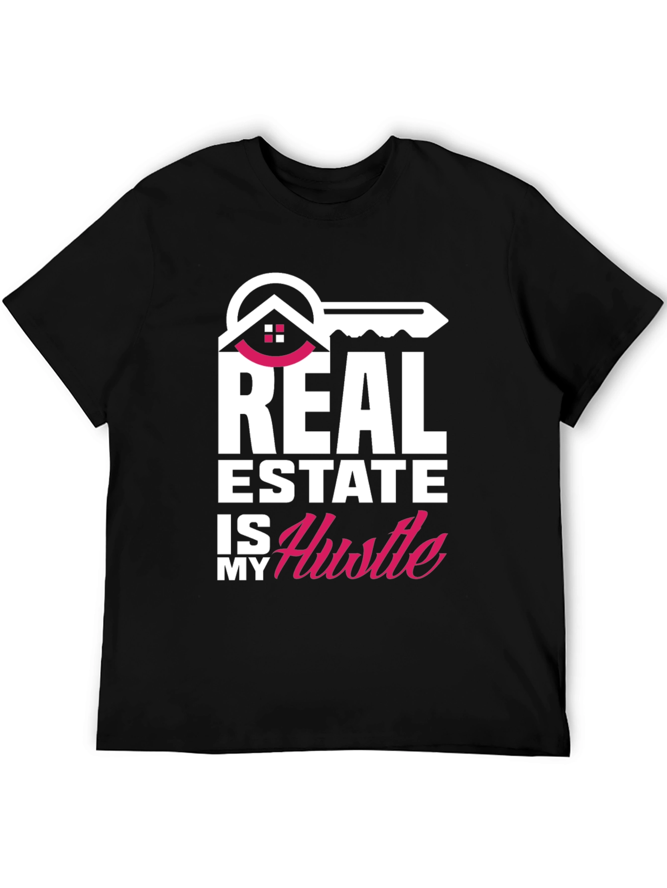 Black Real Estate Hustle T-Shirt view 5