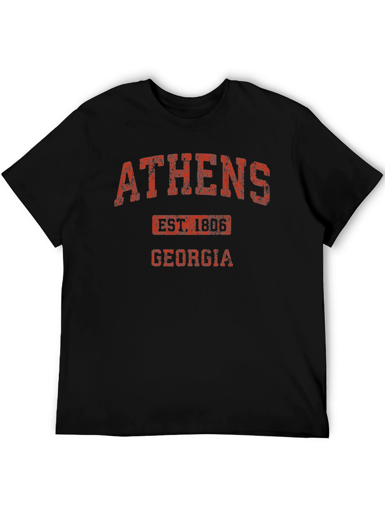 Athens Georgia Est. 1806 Black T-Shirt - 5