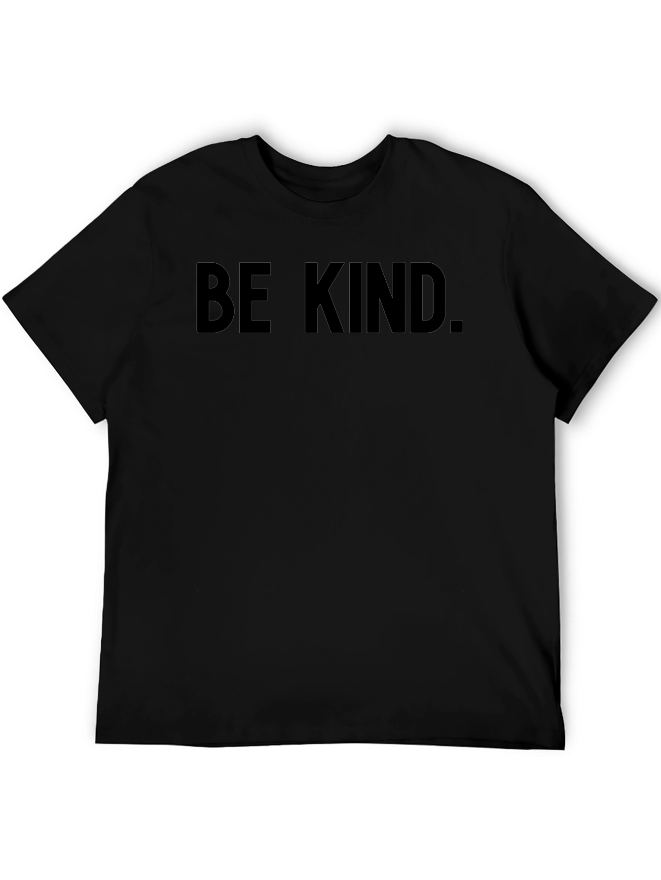 Black Be Kind Graphic T-Shirt - Short Sleeve Crew Neck Tee view 5