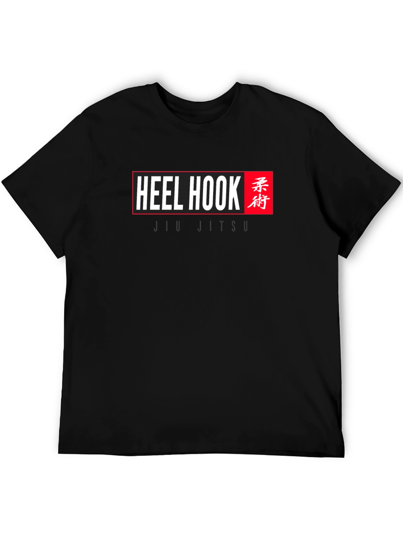 Black Heel Hook Jiu Jitsu T-Shirt - Black view 5