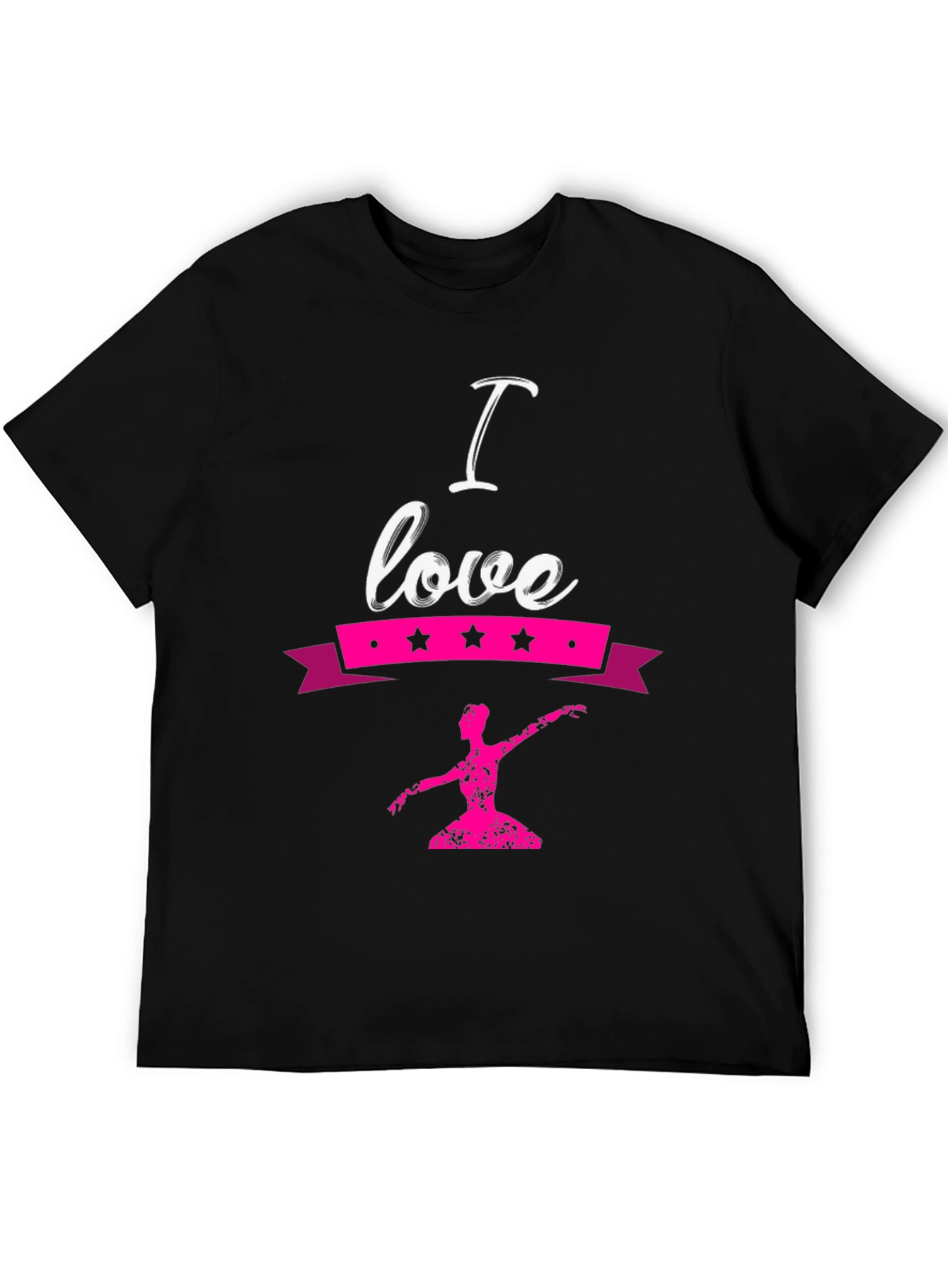 Black I Love Ballet Graphic T-Shirt view 5