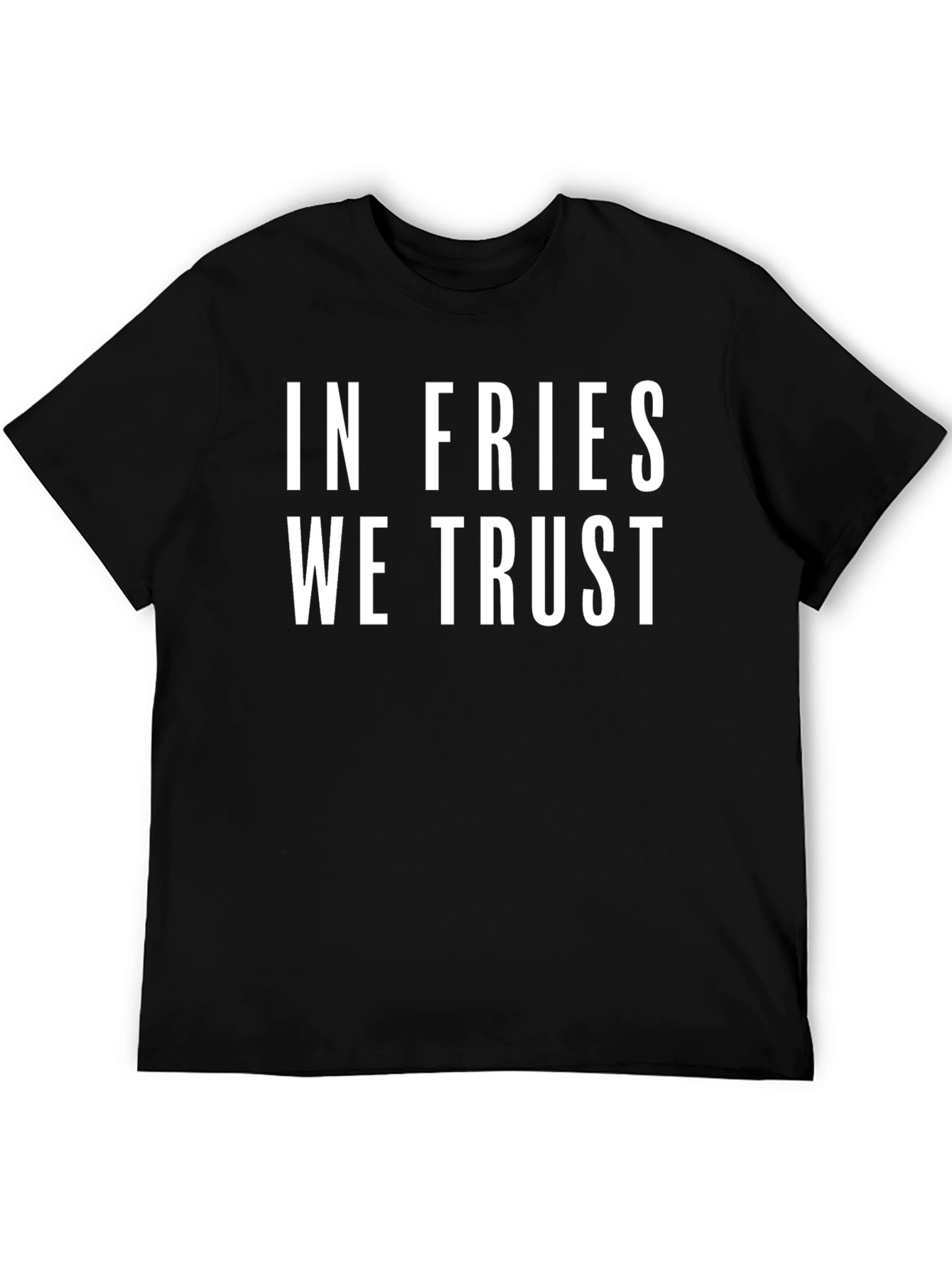 Black In Fries We Trust Black Graphic Tee view 5
