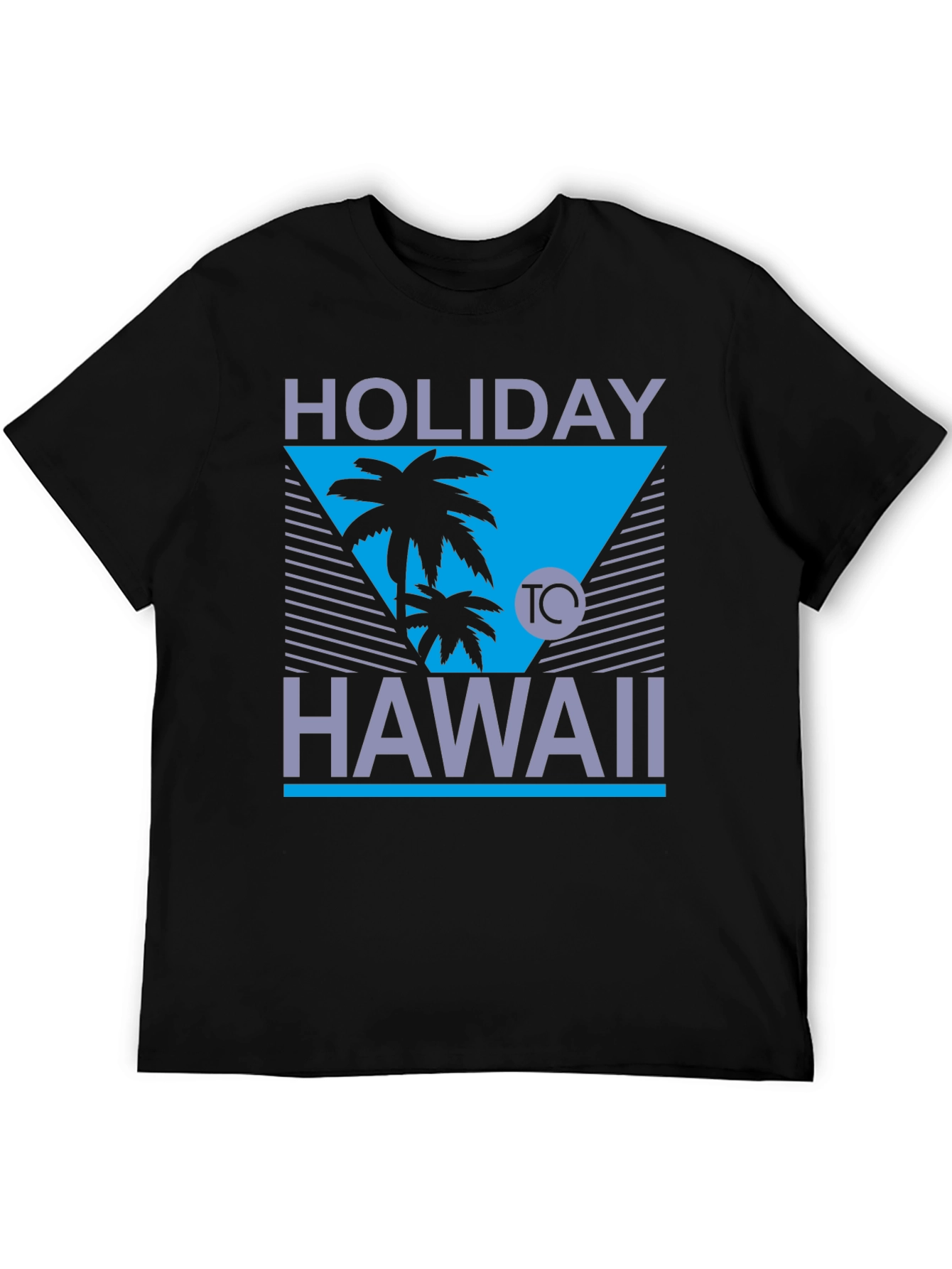 Black Holiday Hawaii Graphic Tee - Island Vibes T-Shirt view 5
