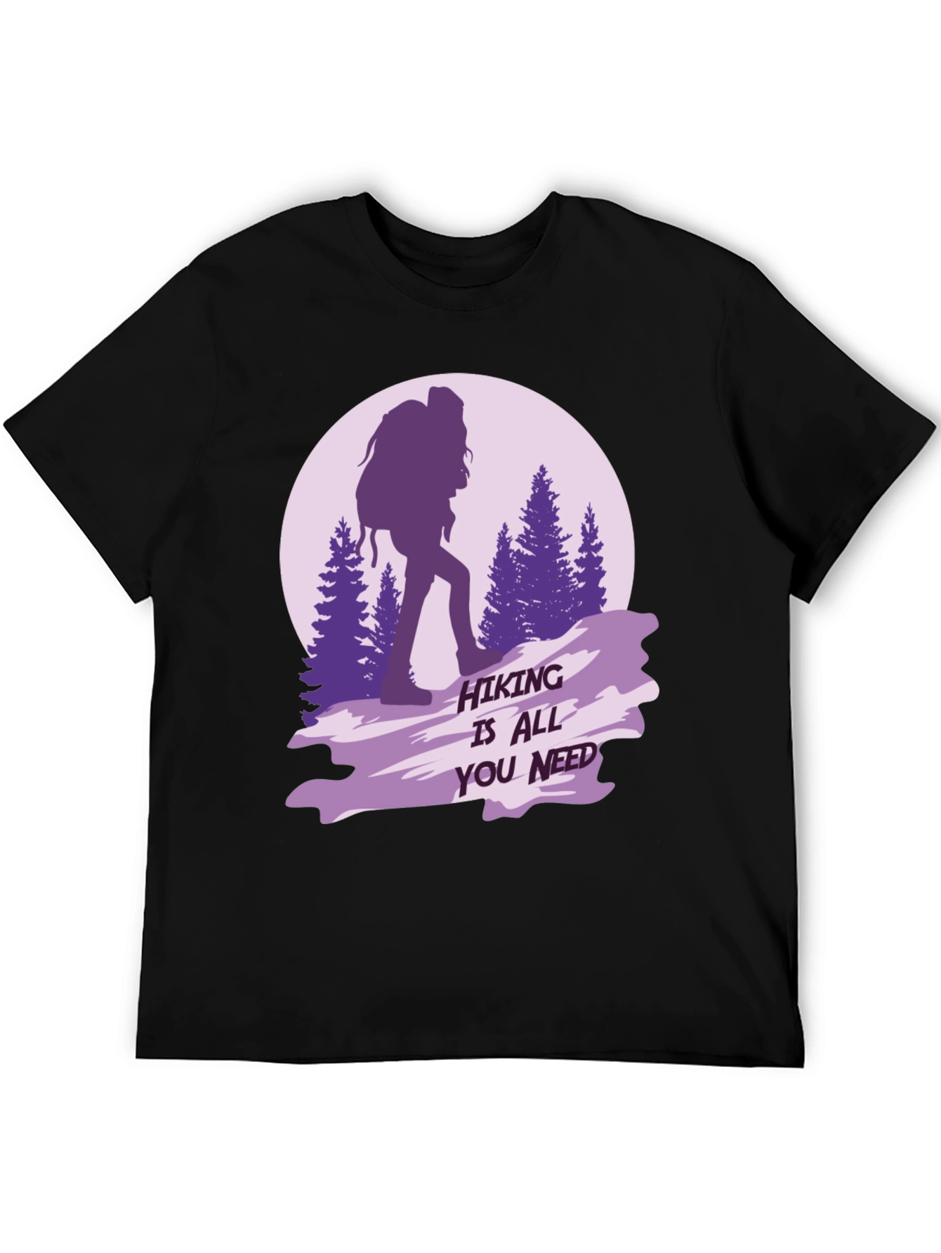 Black Hiking is All You Need Graphic Tee view 5
