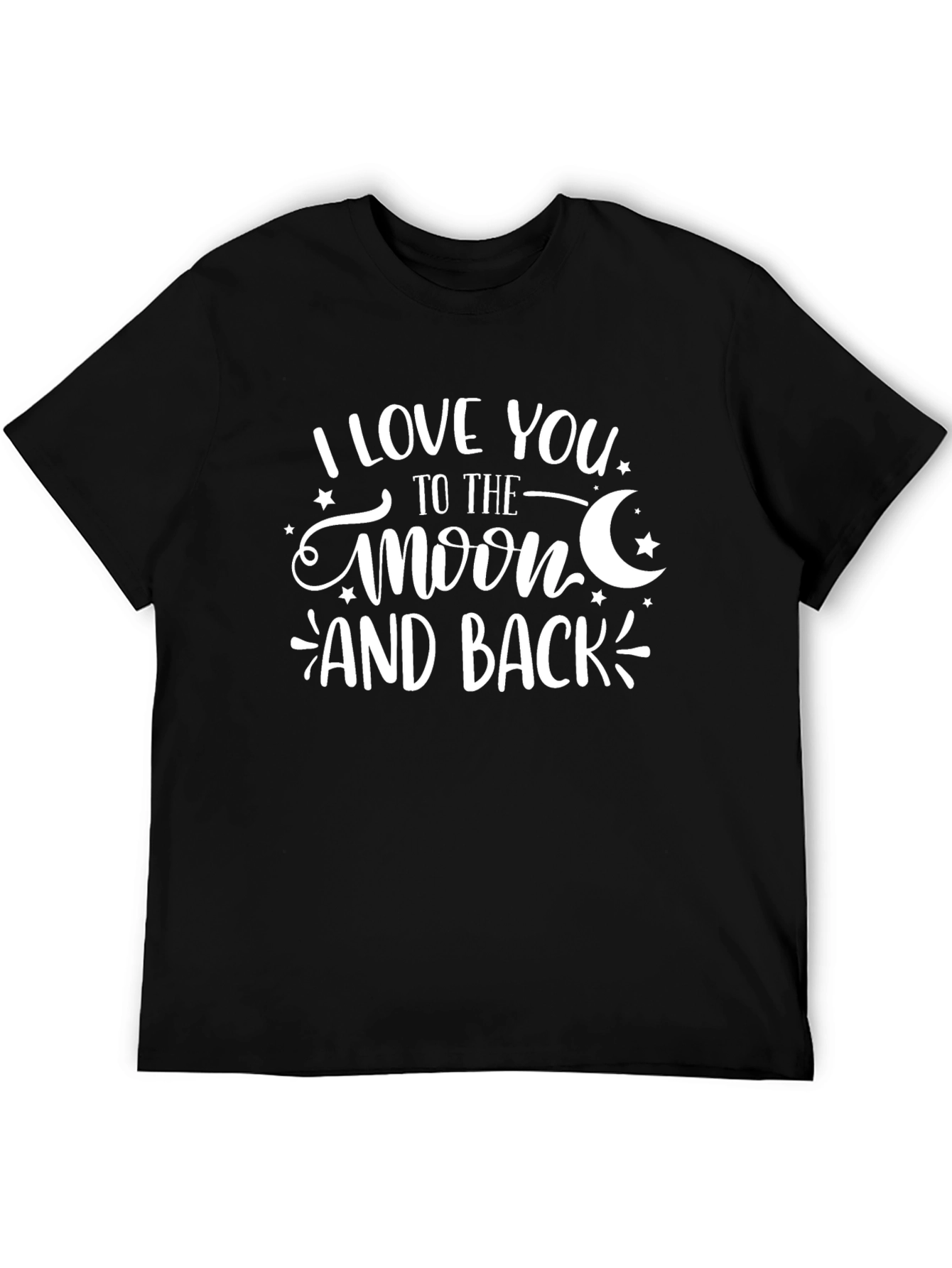 Black I Love You to the Moon and Back Graphic Tee view 5