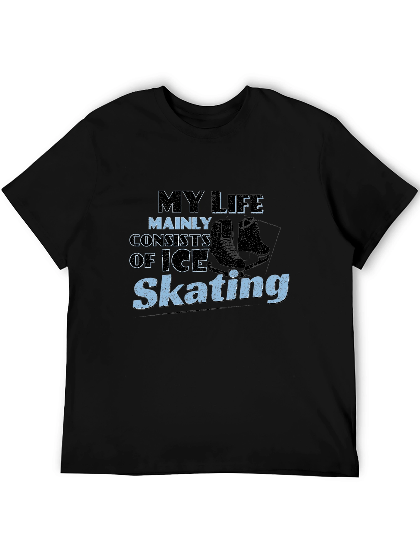 Black Ice Skating T-Shirt - My Life Skating Tee view 5