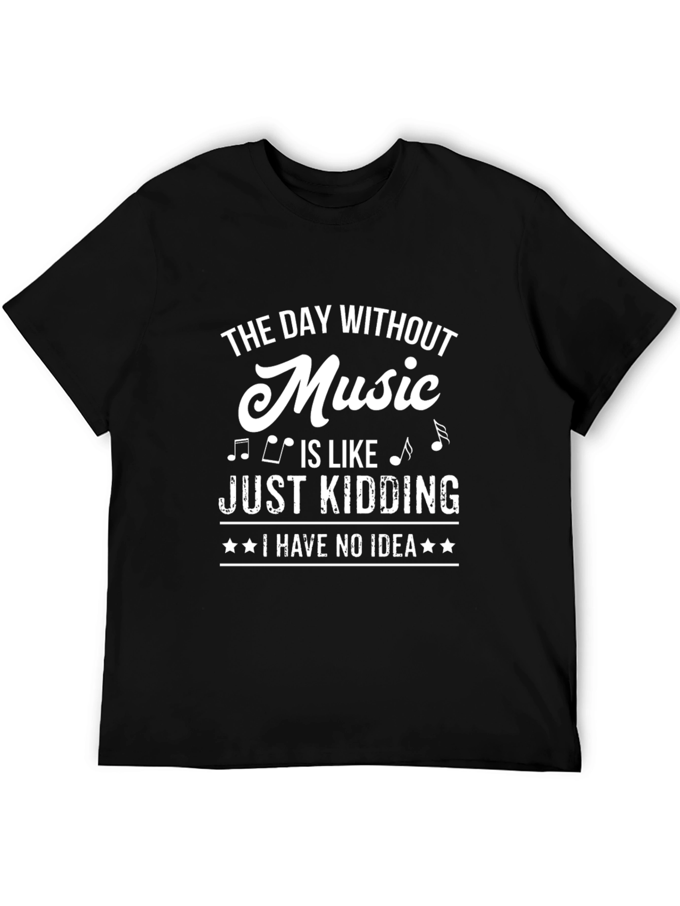 Black Music Lover Black T-Shirt - Funny Saying view 5