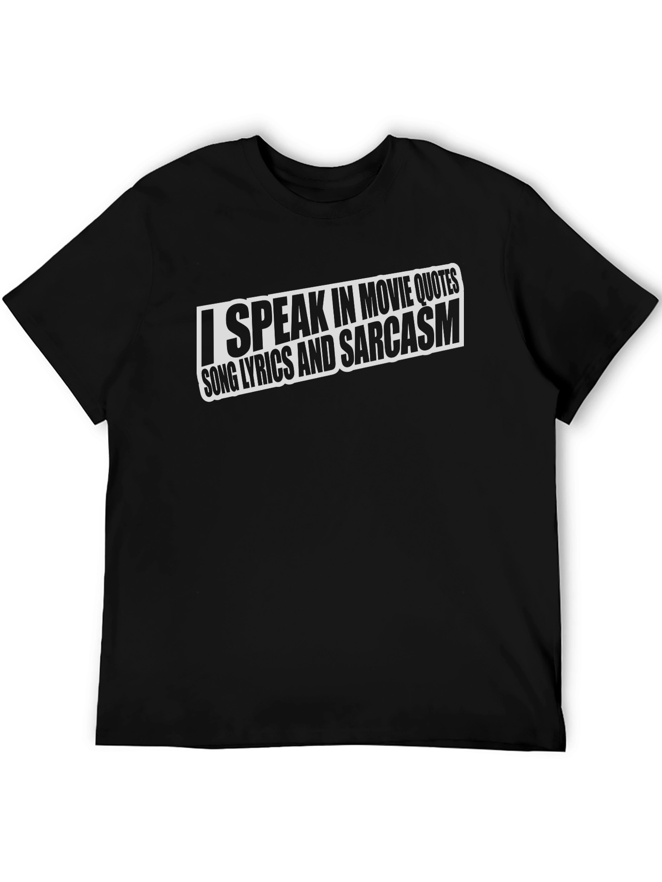 Black Movie Quote & Sarcasm Graphic T-Shirt view 5