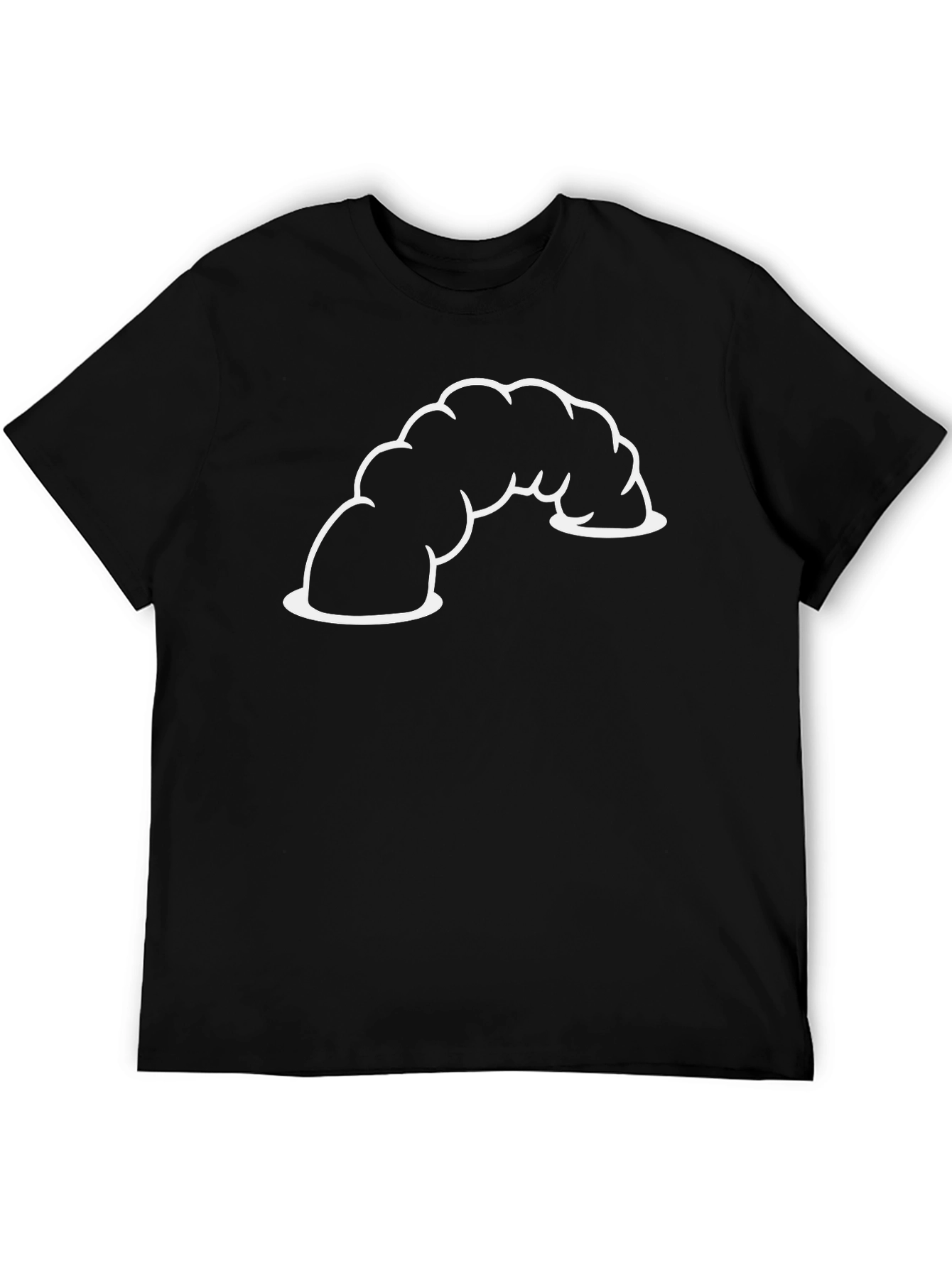 Black Funny Colon Humor T-Shirt - Gut Instinct view 5