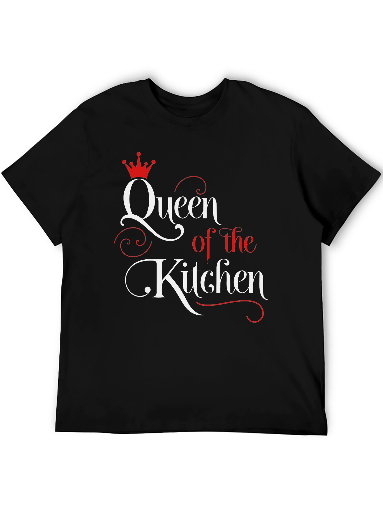 Black Queen of the Kitchen Graphic T-Shirt view 5