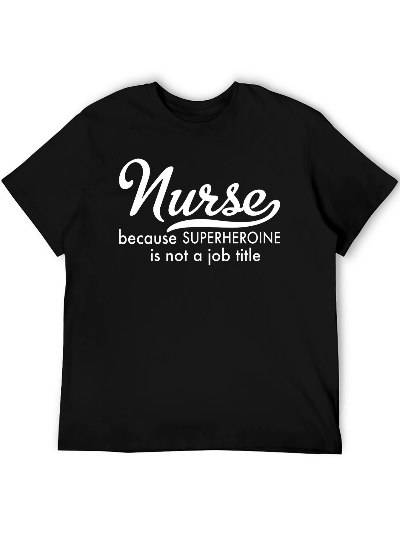 Black Nurse Superhero T-Shirt - Medical Hero Gift view 5