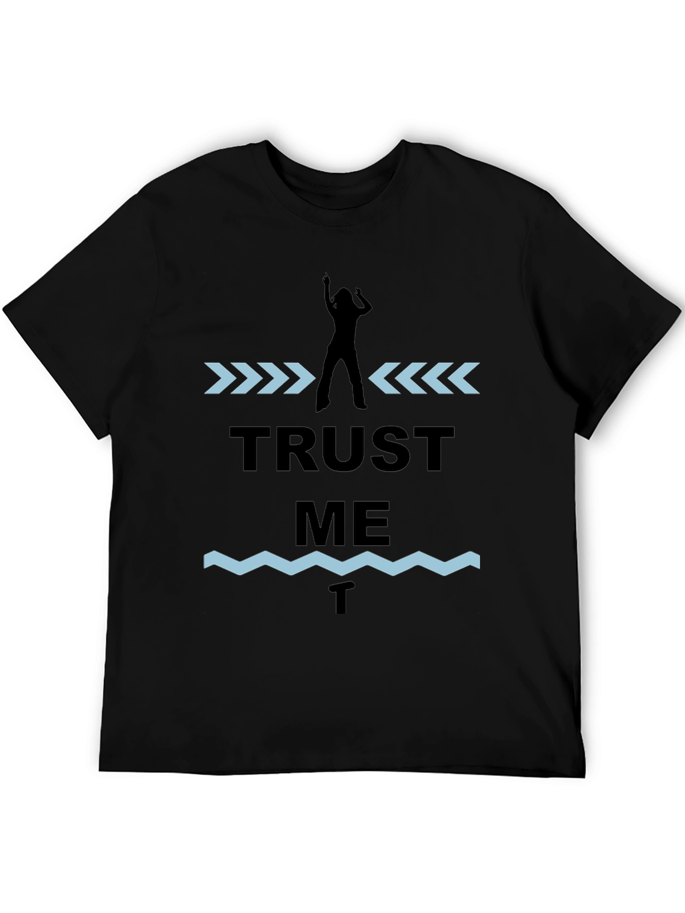 Black Trust Me T-Shirt - Novelty Graphic Tee view 5