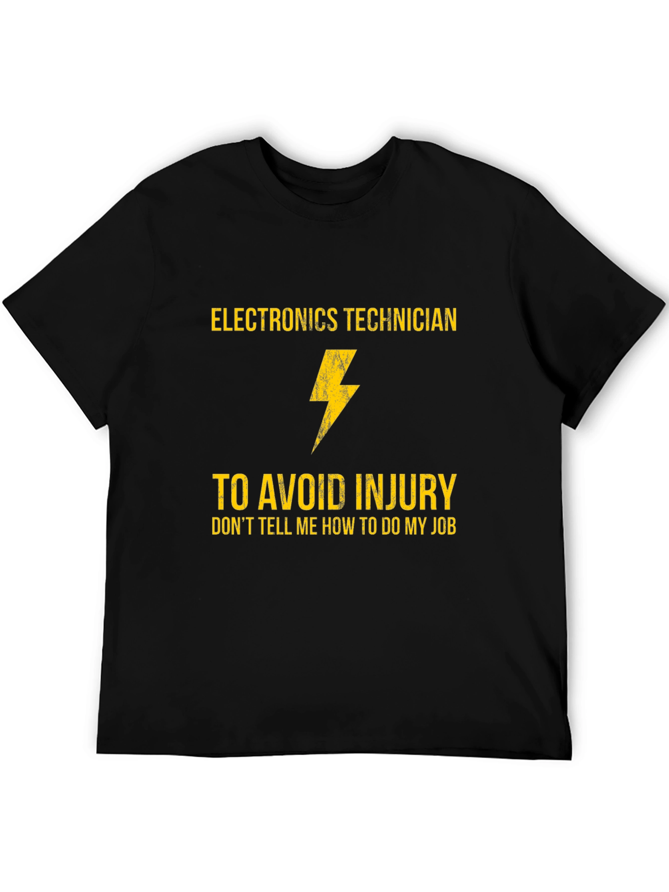 Black Electronics Technician T-Shirt - Funny Job Gift view 5