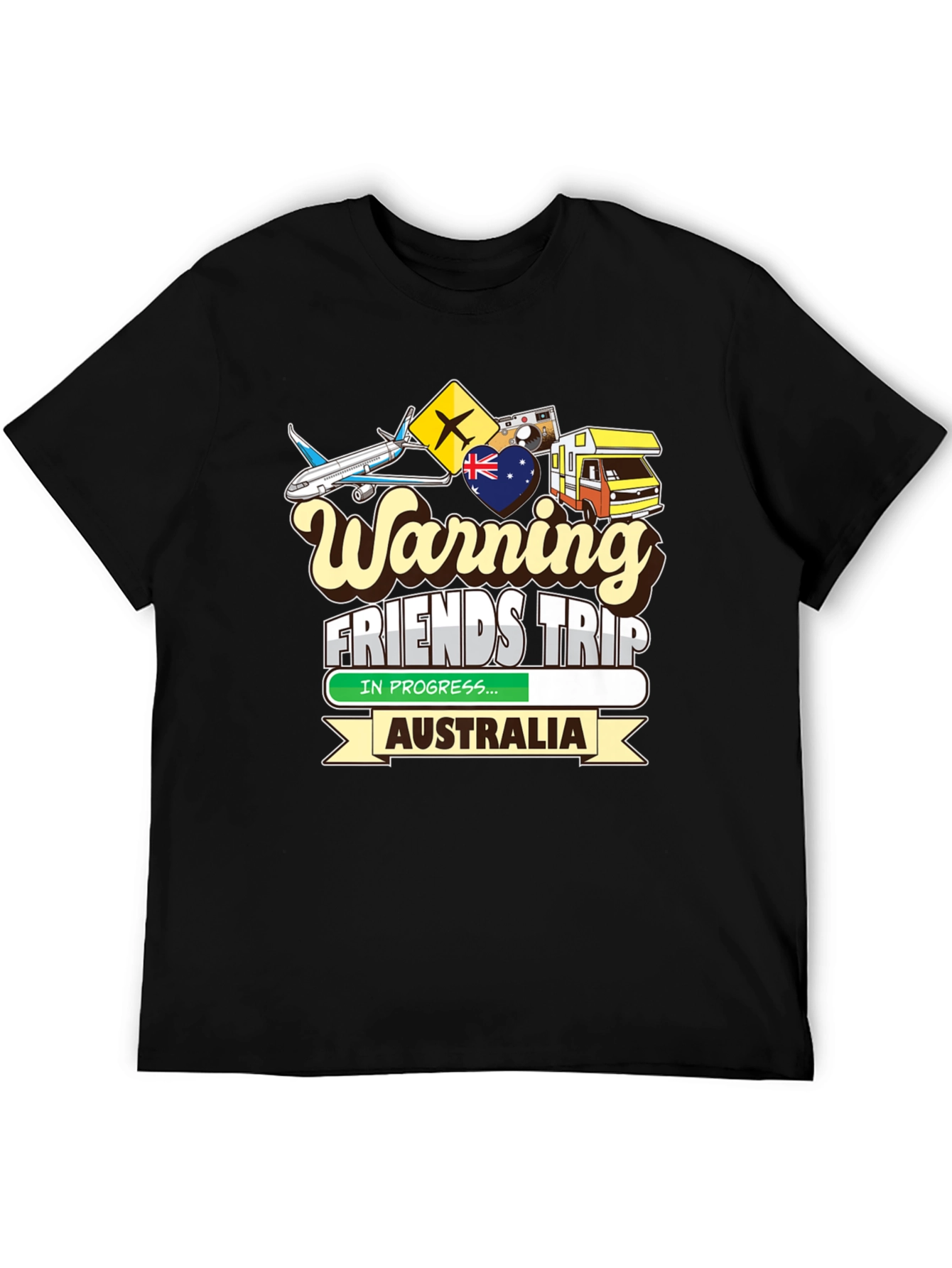 Warning Friends Trip Australia T-Shirt - 5