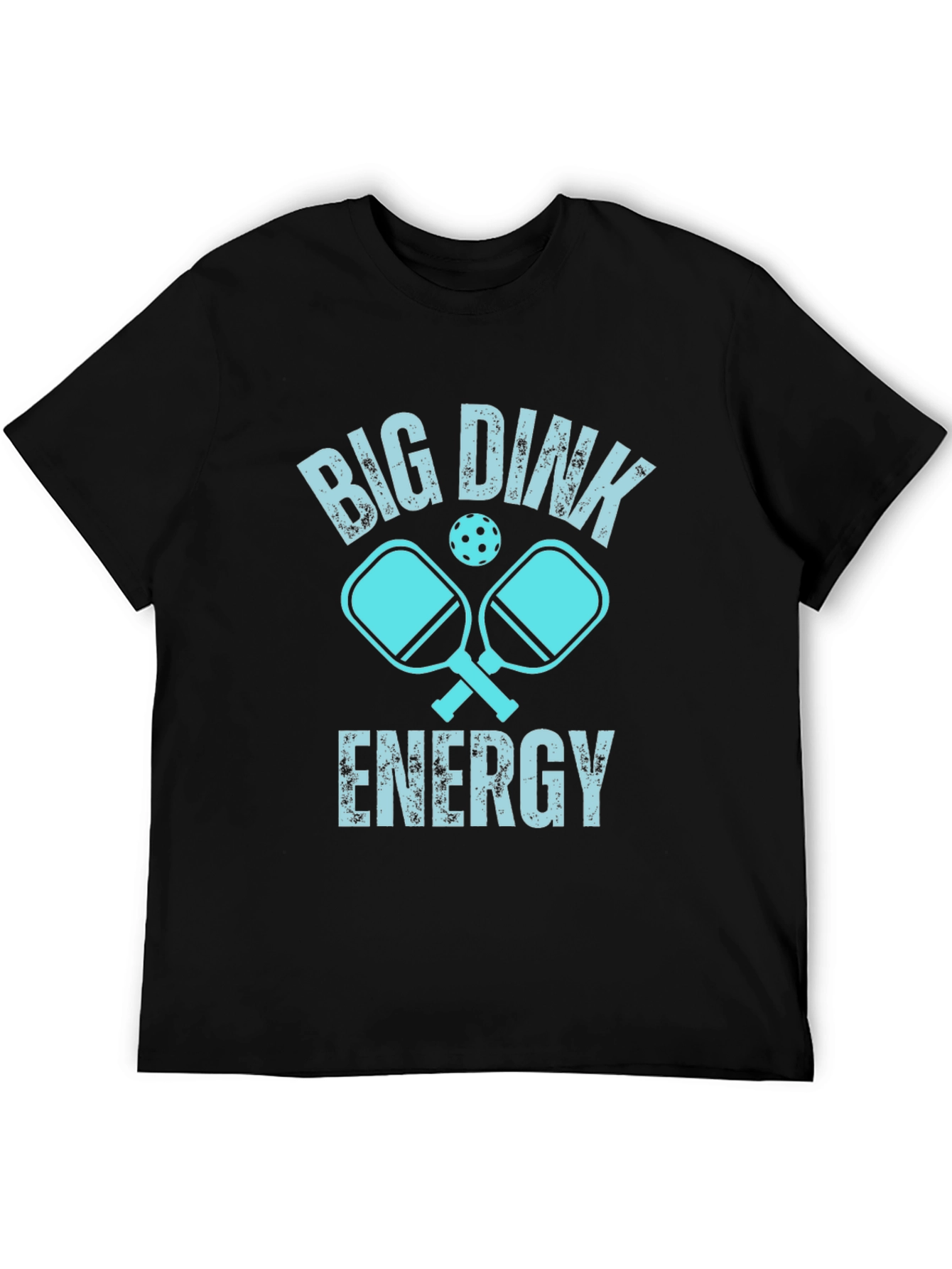Black Big Dink Energy Pickleball Graphic Tee view 5