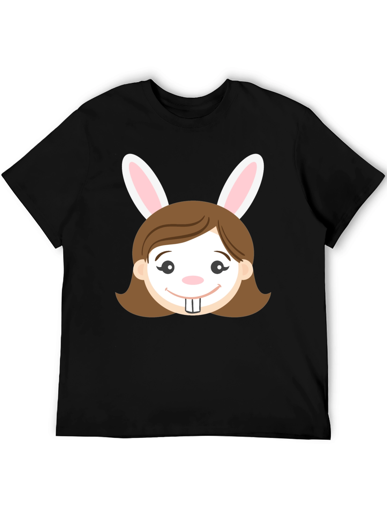 Black Bunny Girl Graphic T-Shirt - Easter Fun! view 5