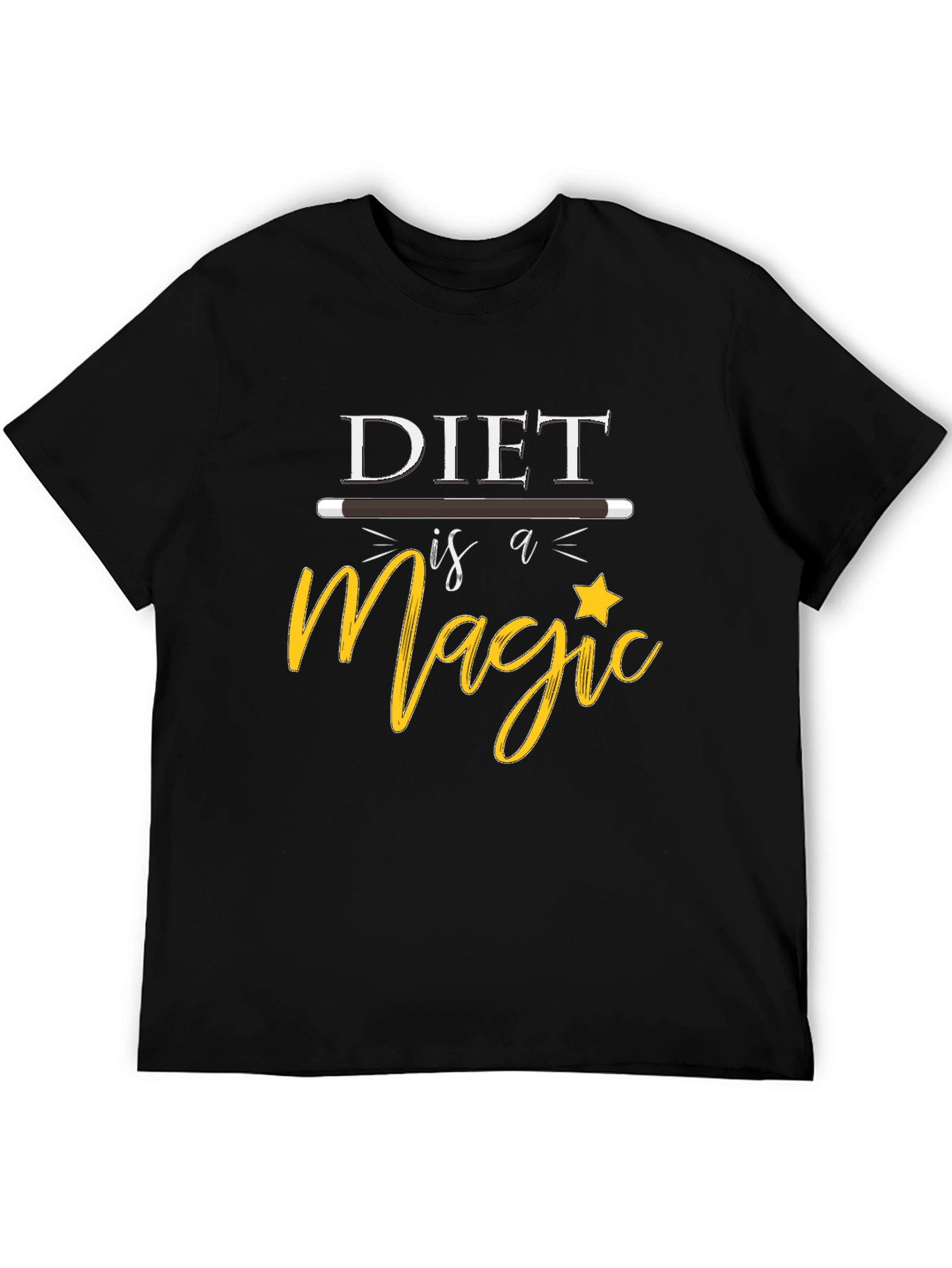 Black Diet is Magic T-Shirt view 5