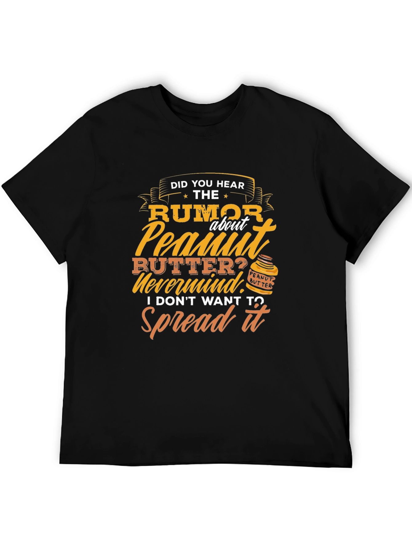 Black Peanut Butter Humor T-Shirt view 5