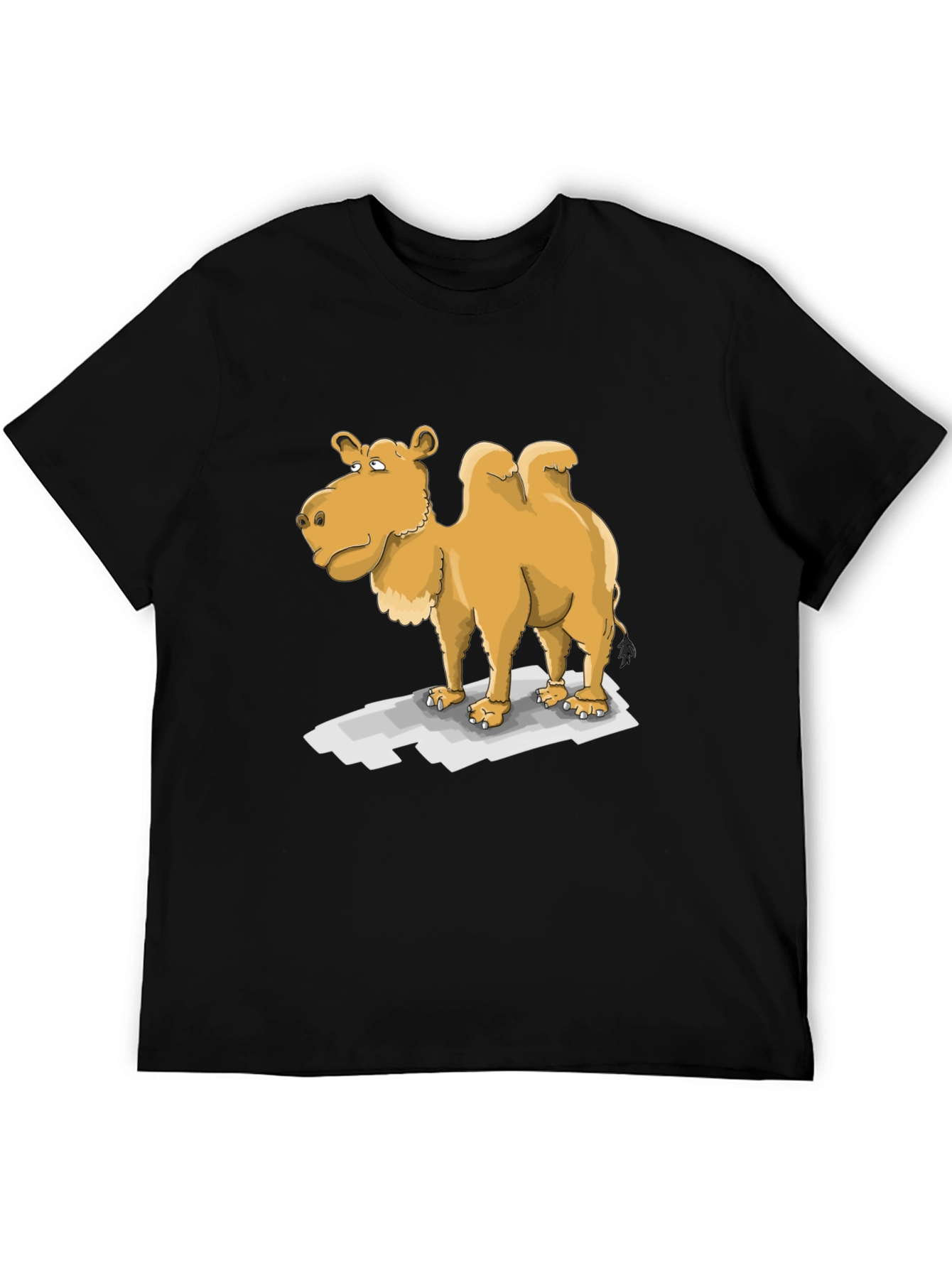 Black Camel Cartoon T-Shirt view 5
