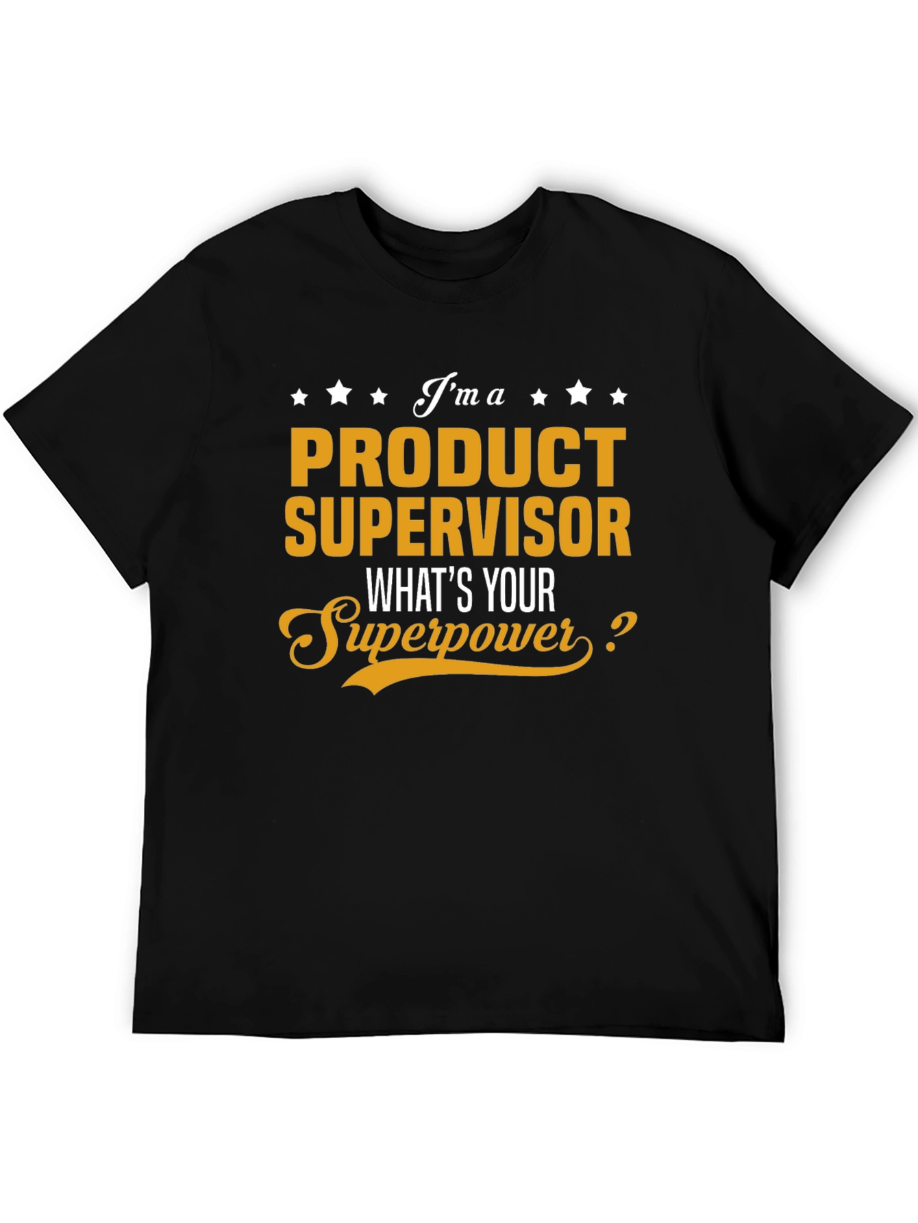 Black Product Supervisor Superpower T-Shirt view 5