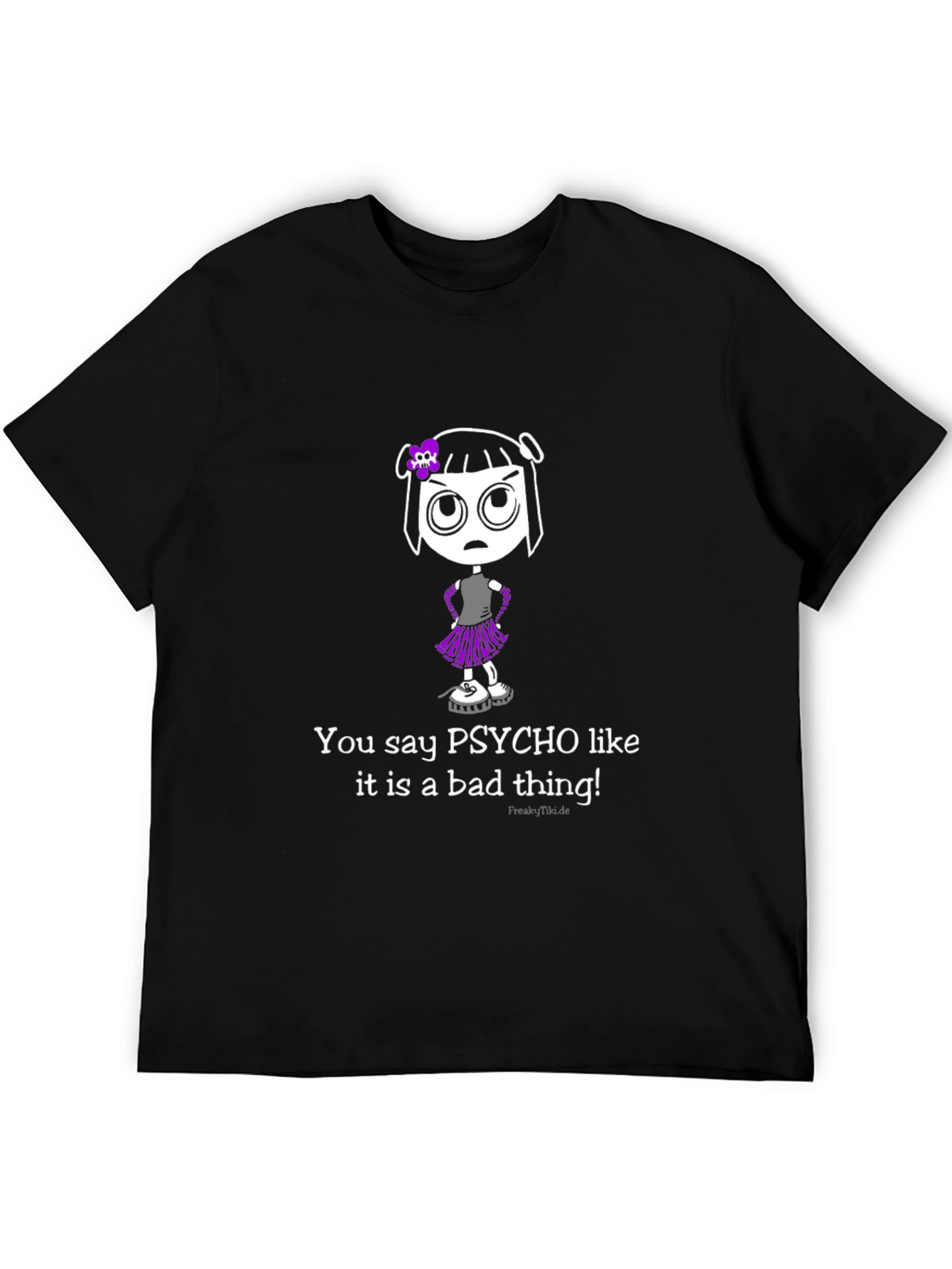Black Psycho Like It Is A Bad Thing T-Shirt view 5