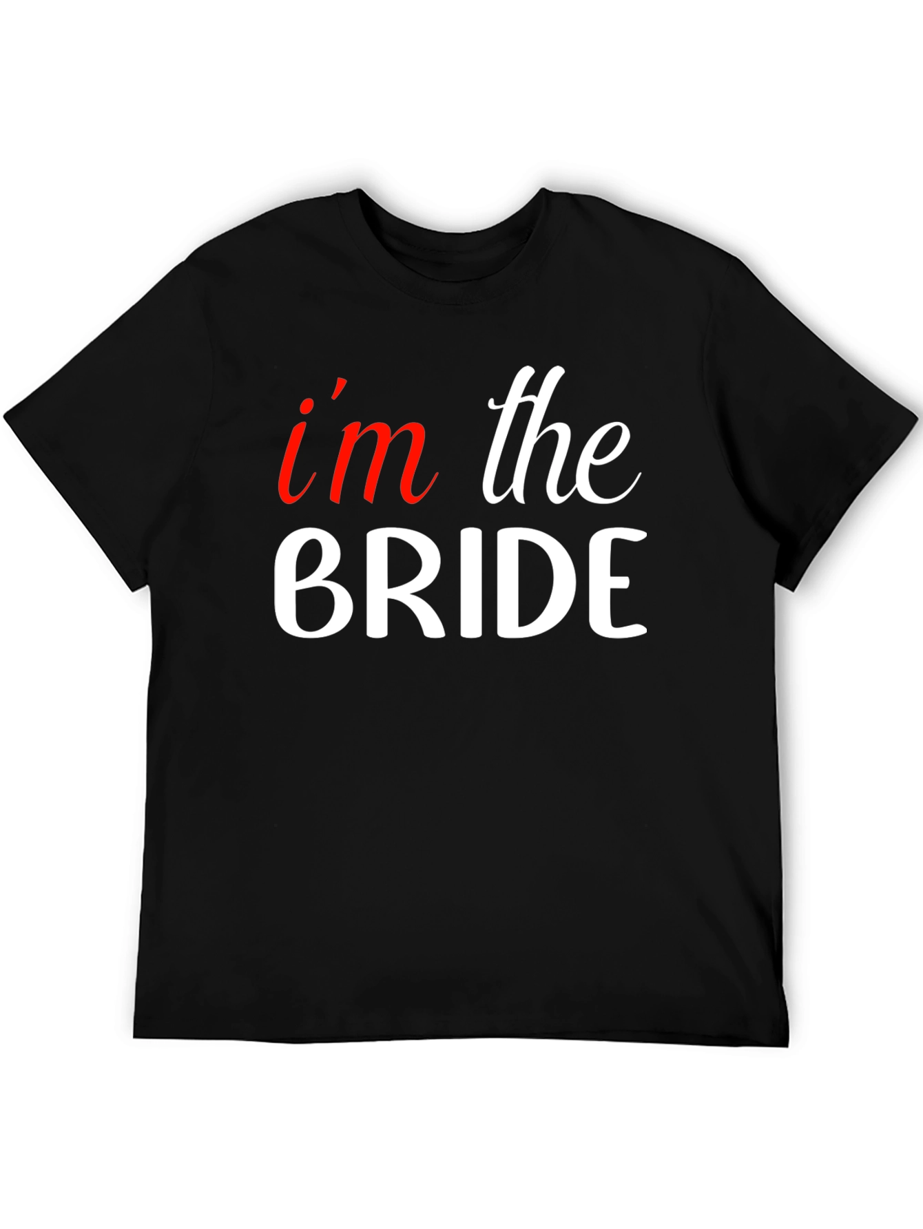 Black I'm the Bride T-Shirt - Bride To Be Tee view 5
