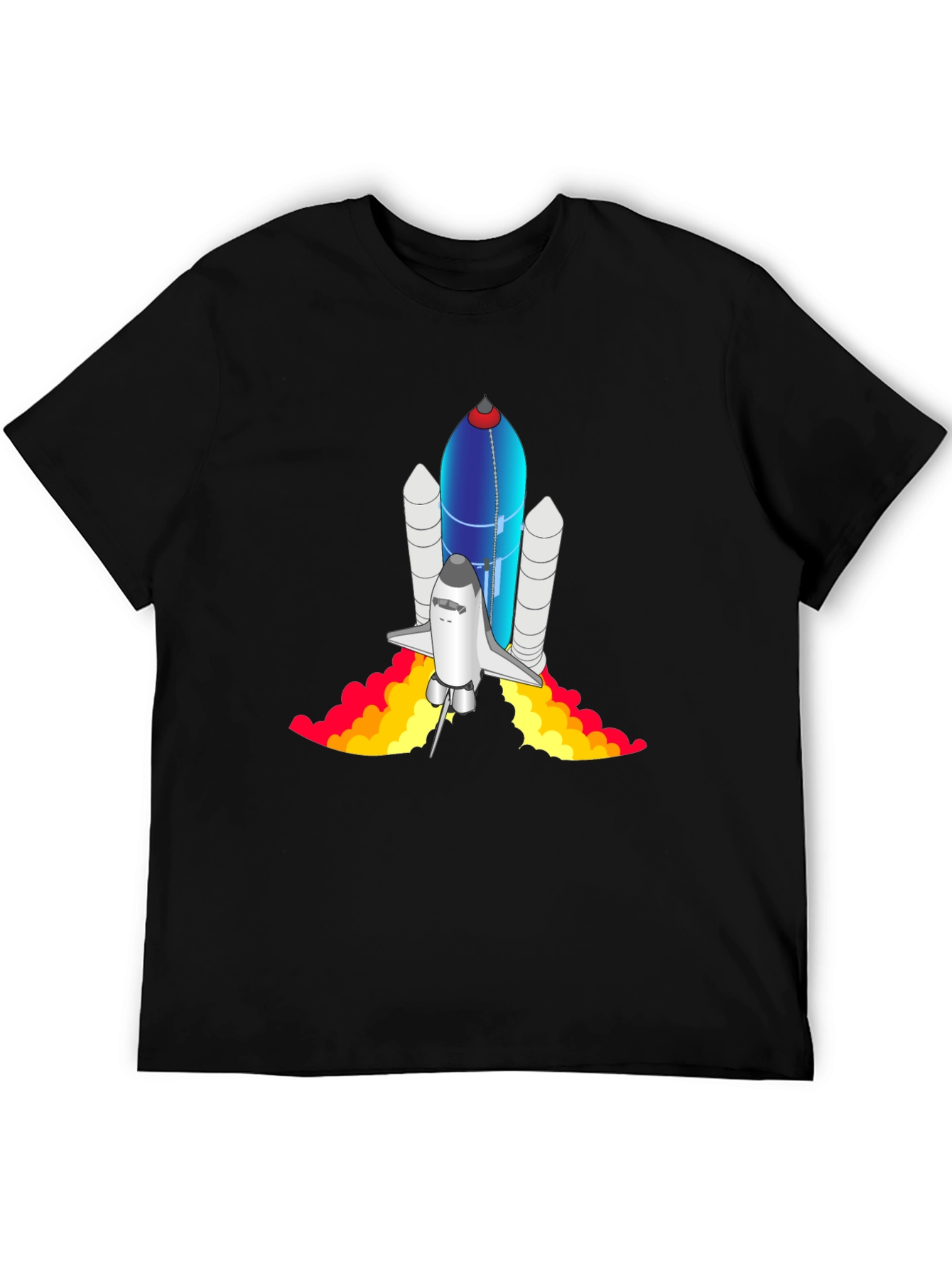Black Space Shuttle Graphic Tee view 5
