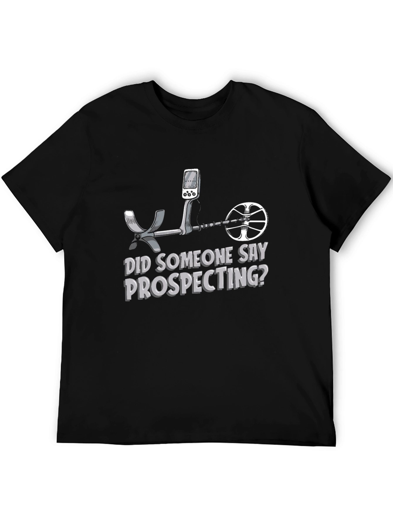 Black Prospecting T-Shirt - Metal Detecting Gift view 5