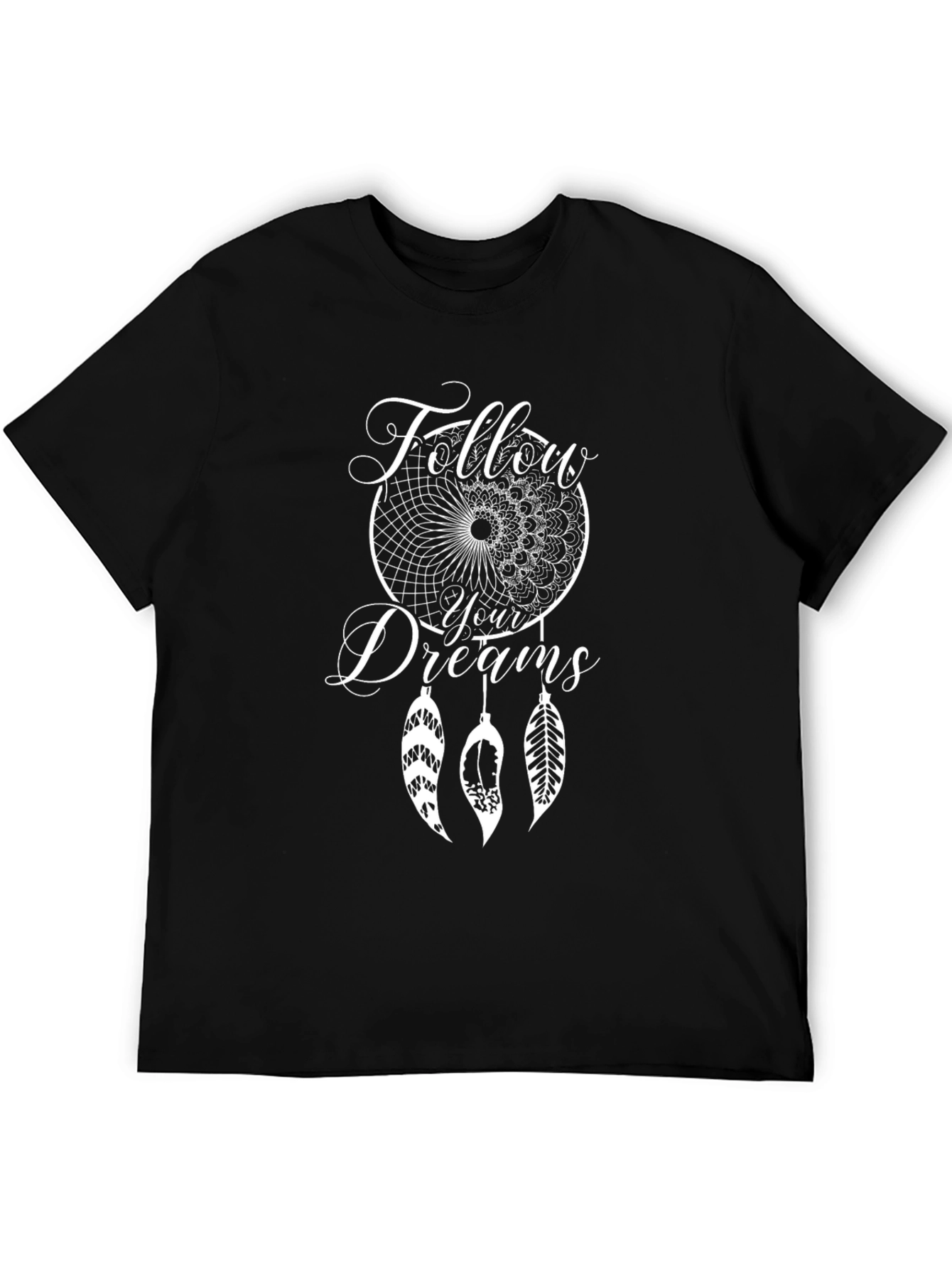 Black Dreamcatcher Graphic Tee - Follow Your Dreams view 5