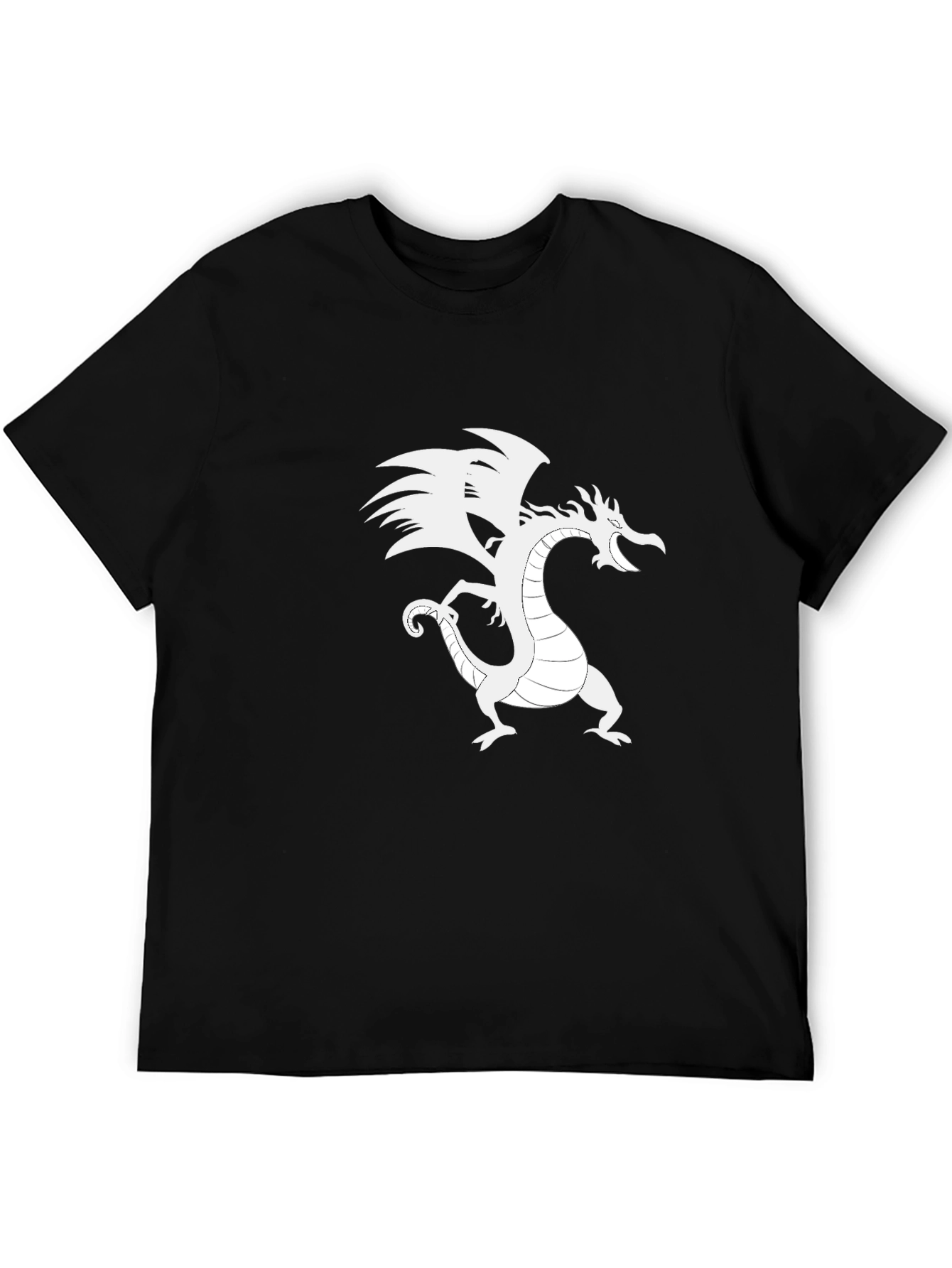 Black Dragon Graphic T-Shirt - Black Cotton Tee view 5