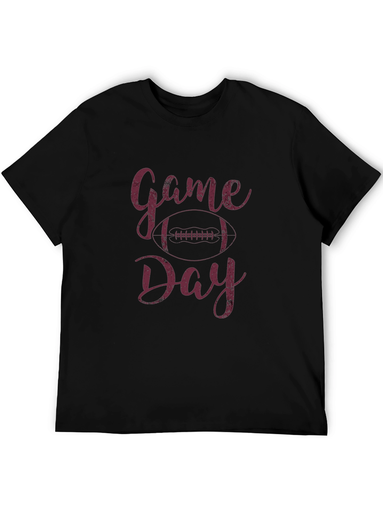 Black Game Day Football T-Shirt view 5