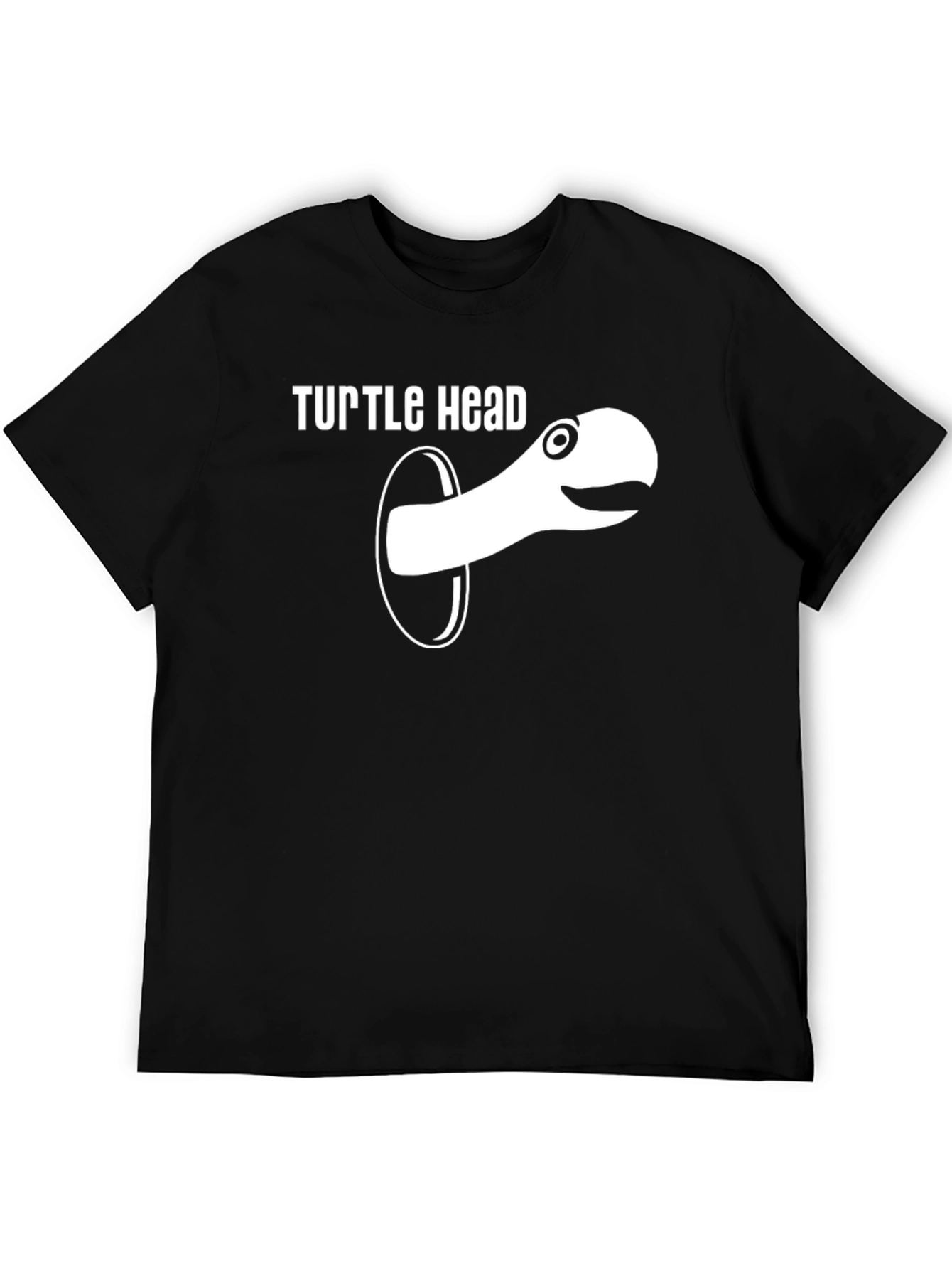 Black Turtle Head Graphic T-Shirt - Funny Novelty Tee view 5