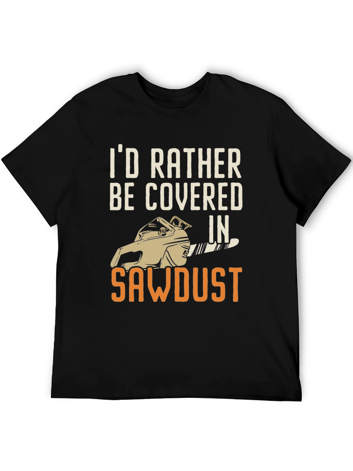 Black Sawdust Chainsaw Graphic T-Shirt - Lumberjack Apparel view 5