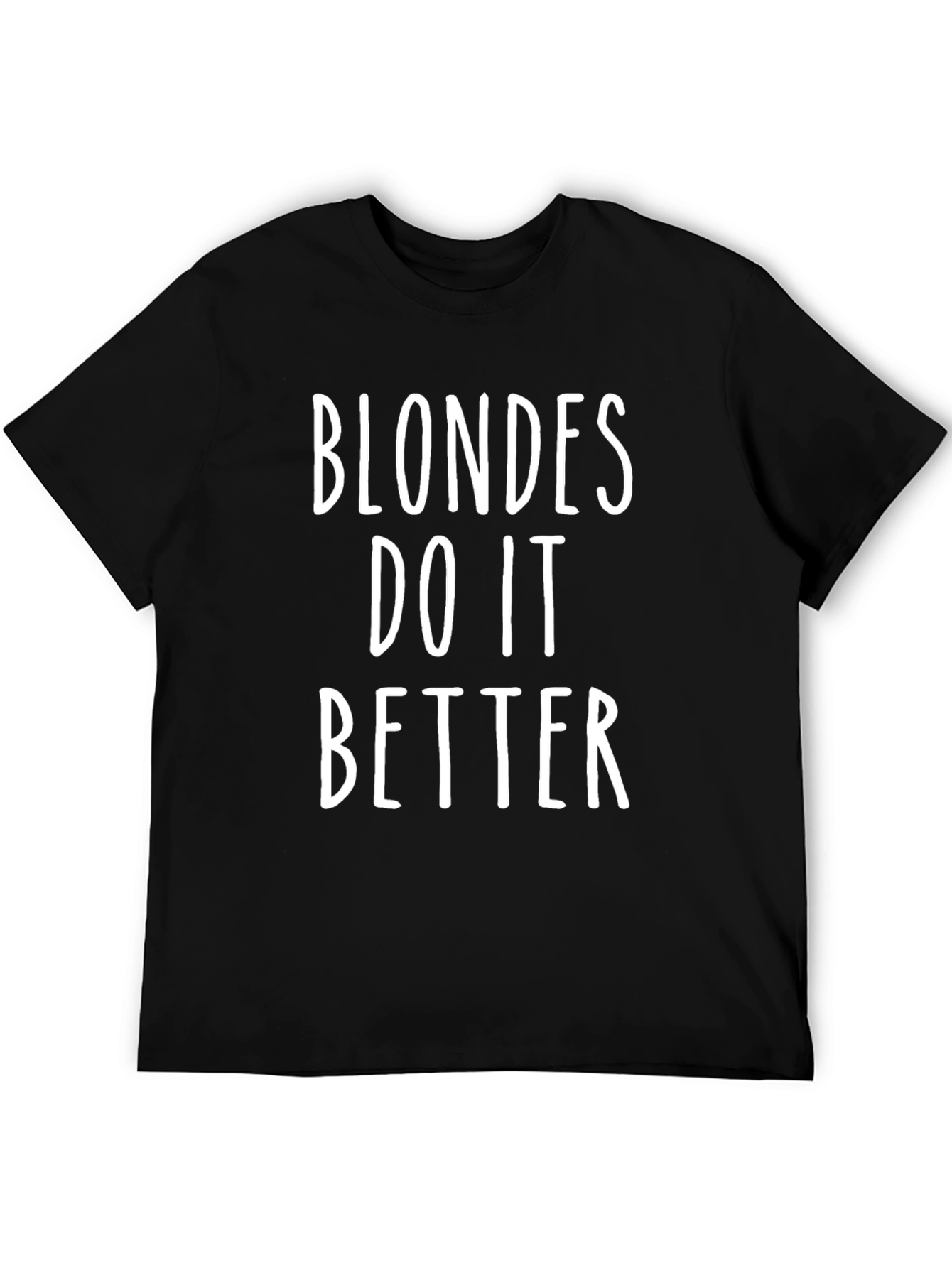 Black Blondes Do It Better Graphic Tee - Trendy Statement T-Shirt view 5