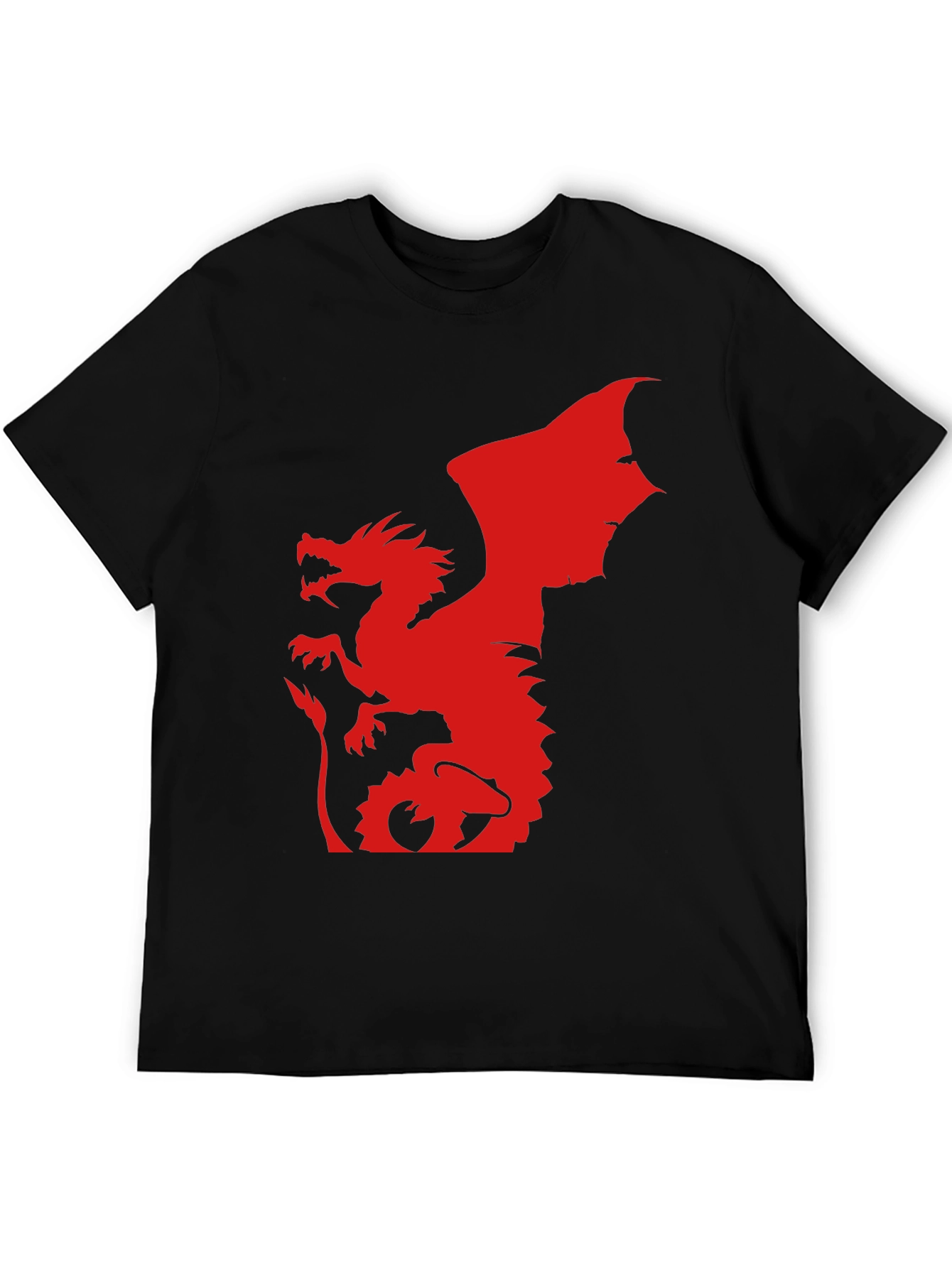 Black Red Dragon Graphic Tee - Bold & Unique! view 5
