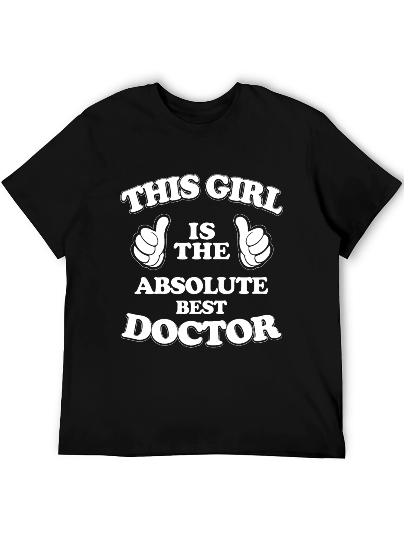 Black Best Doctor T-Shirt -  This Girl Design view 5
