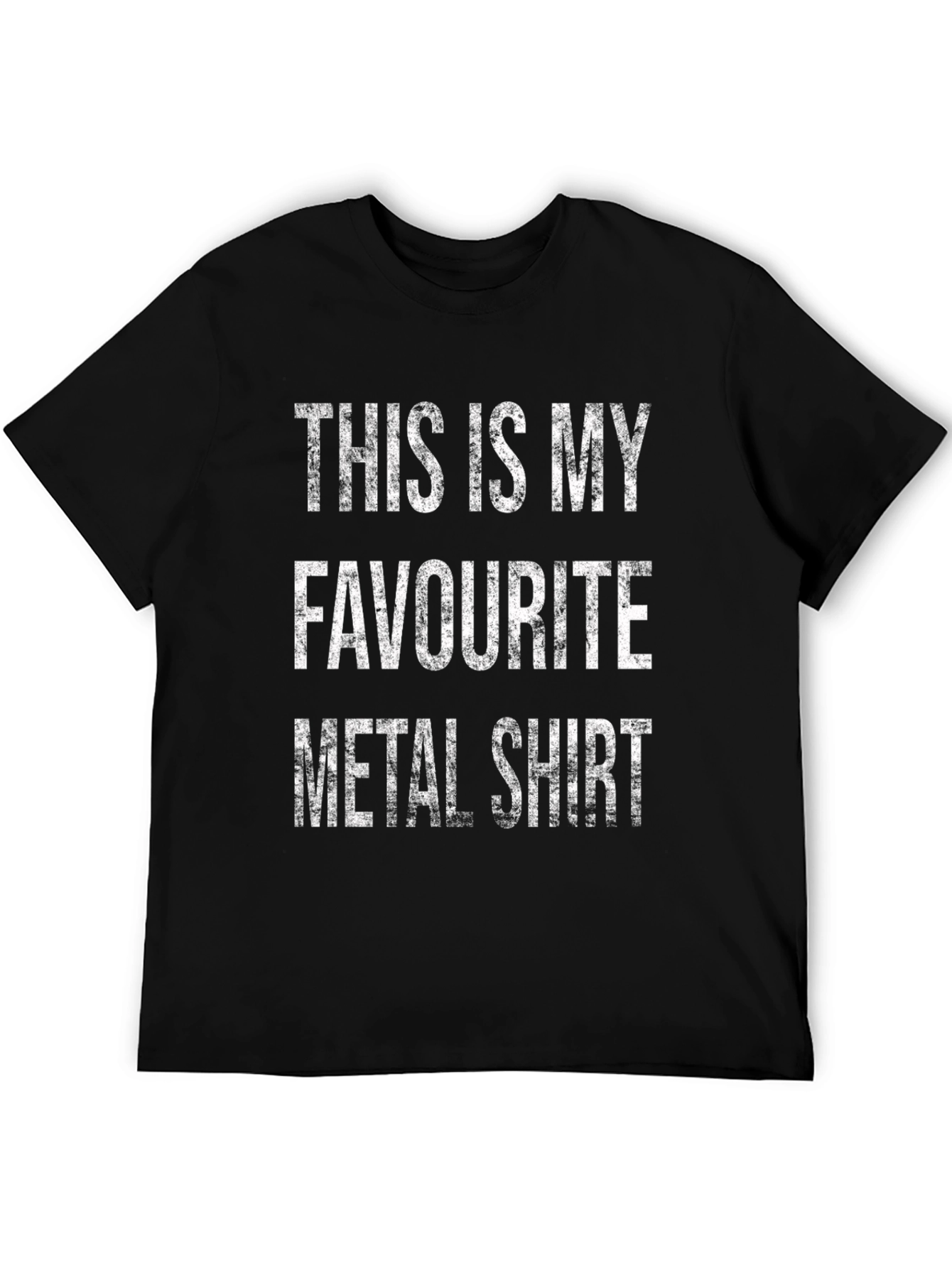 Black Funny Metal Shirt - This is My Favorite Metal Shirt view 5