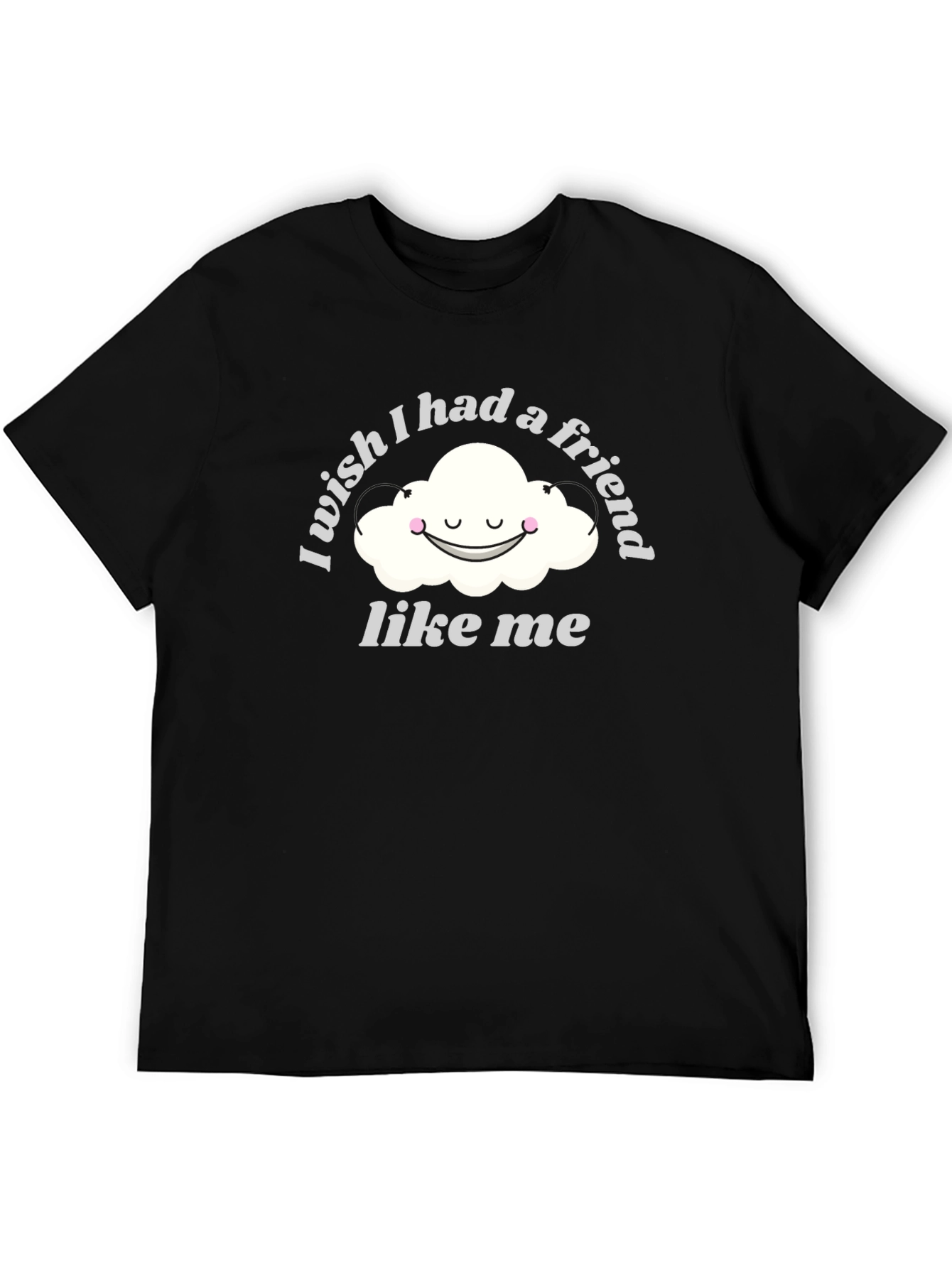 Black Wish I Had a Friend Like Me T-Shirt view 5