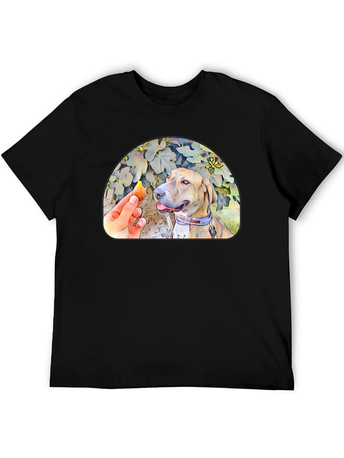 Black Dog Treat Black Graphic Tee view 5