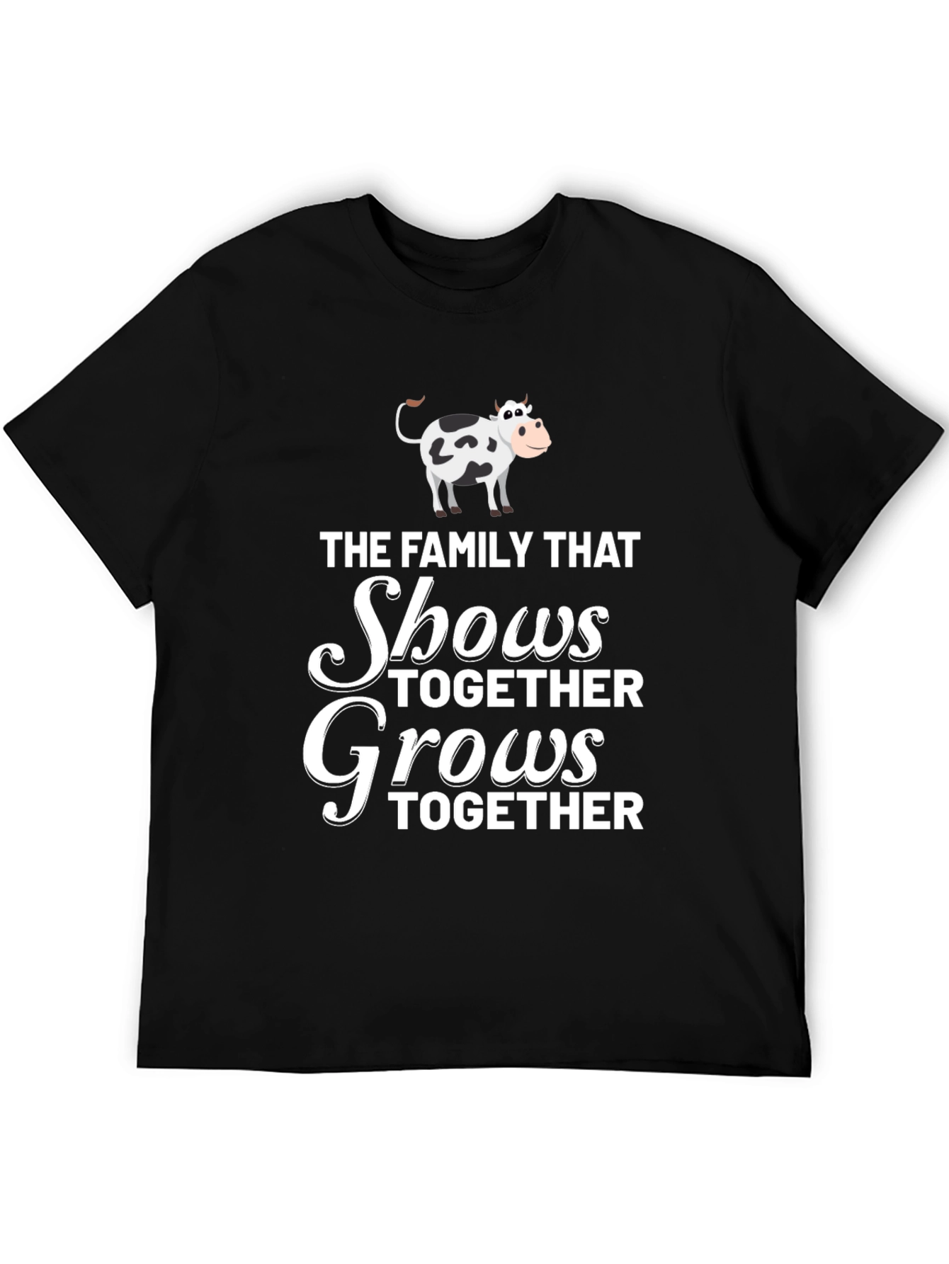 Black Family That Shows Together Grows Together T-Shirt view 5