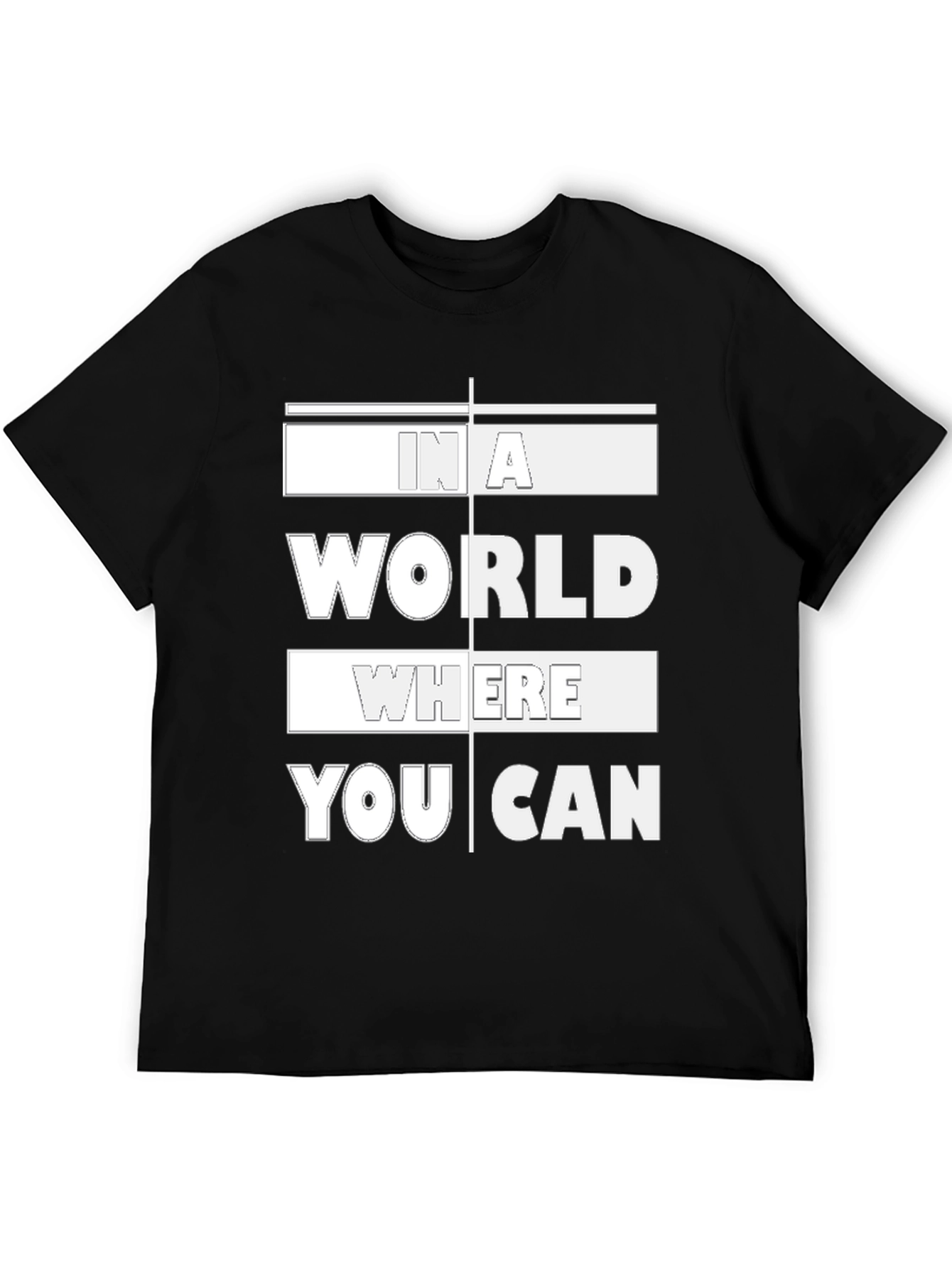 Black In A World Where You Can Be Anything T-Shirt view 5