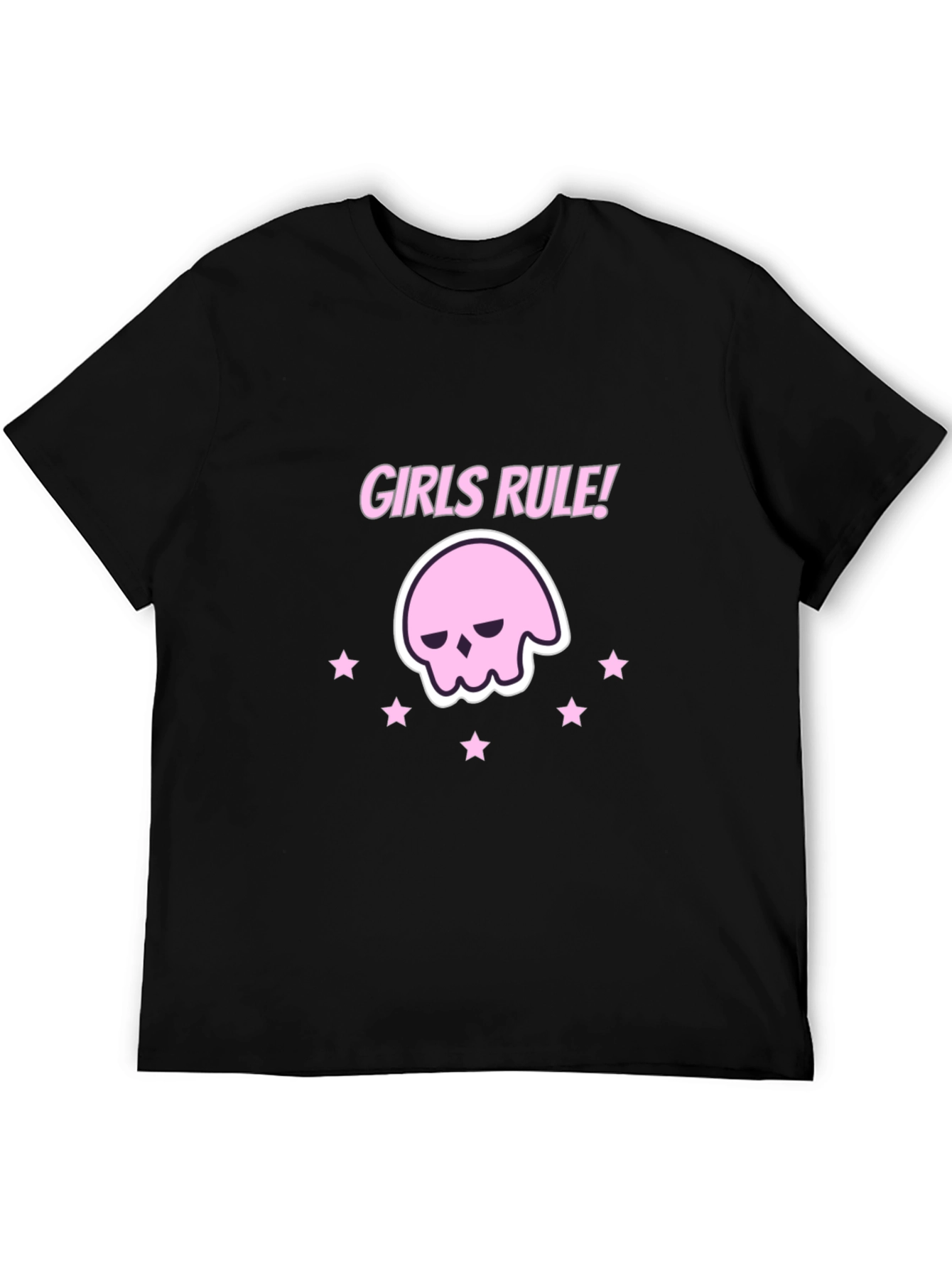 Black Girls Rule! Graphic Tee - Black Cotton T-Shirt view 5