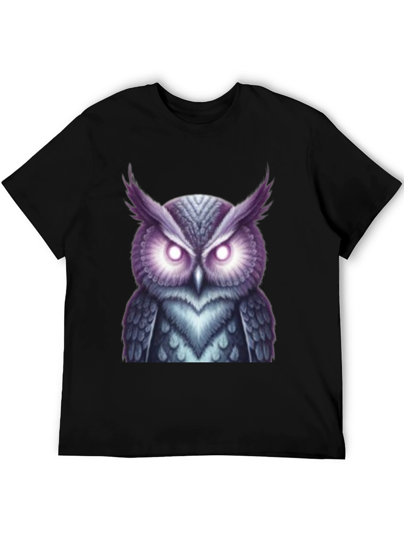 Mystic Owl Graphic Tee - Black Cotton - 5